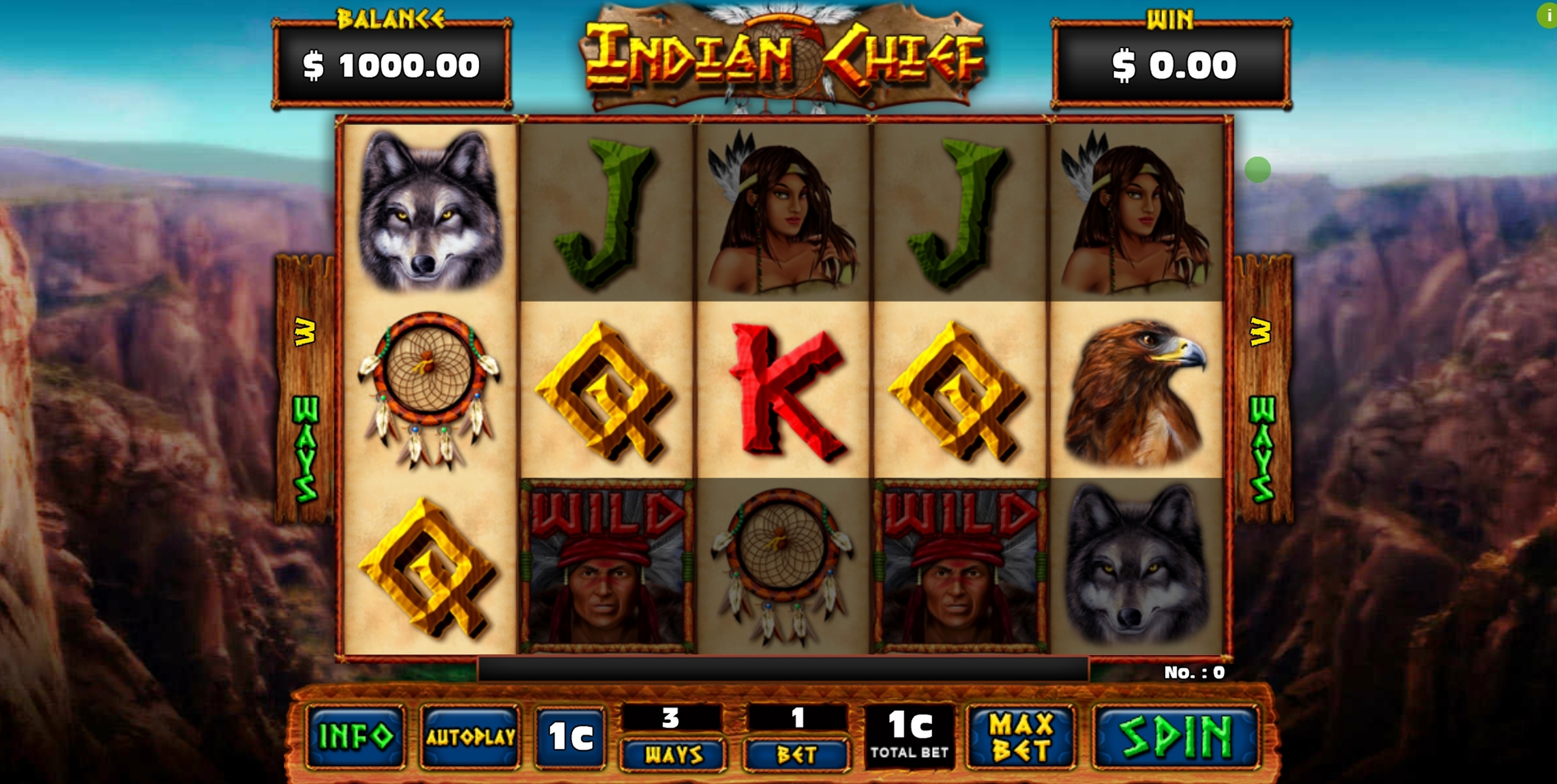 Reels in Indian Chief Slot Game by GMW