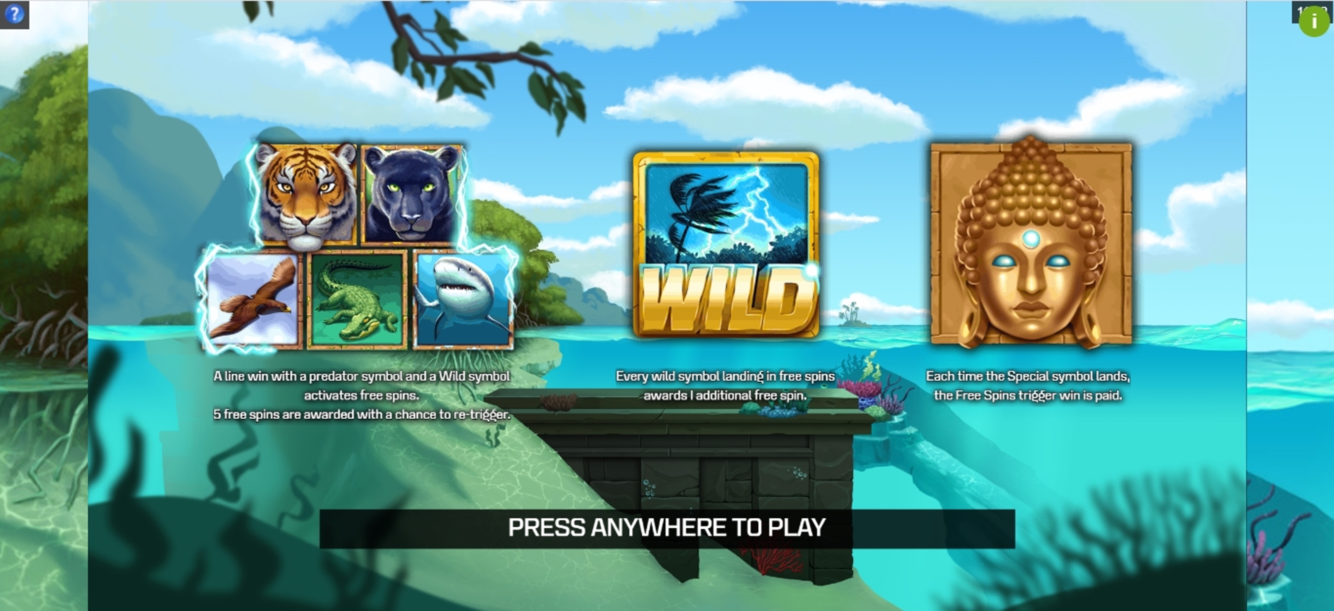 Play Wild Predators Free Casino Slot Game by Golden Rock Studios