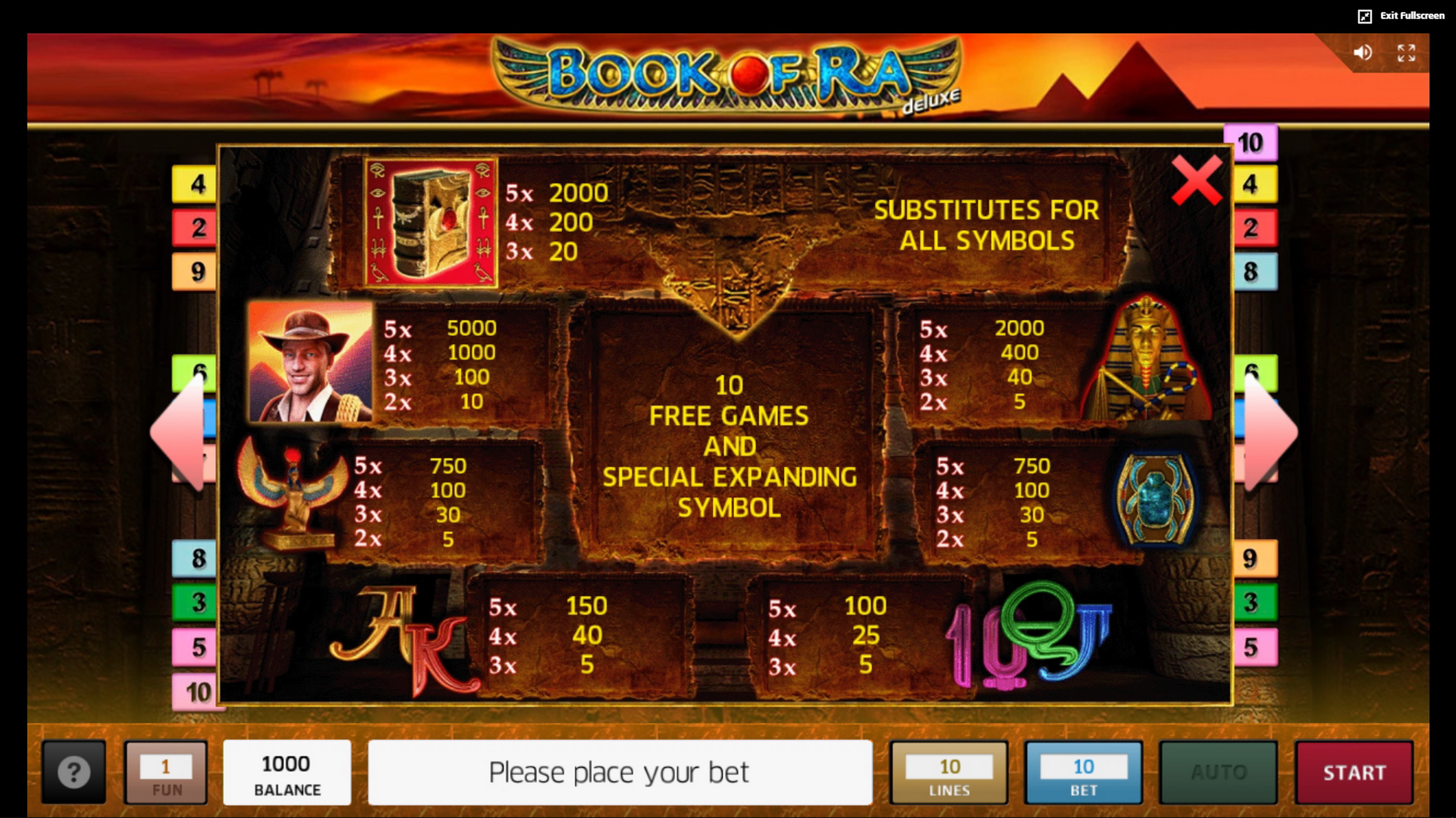 slot book of ra free