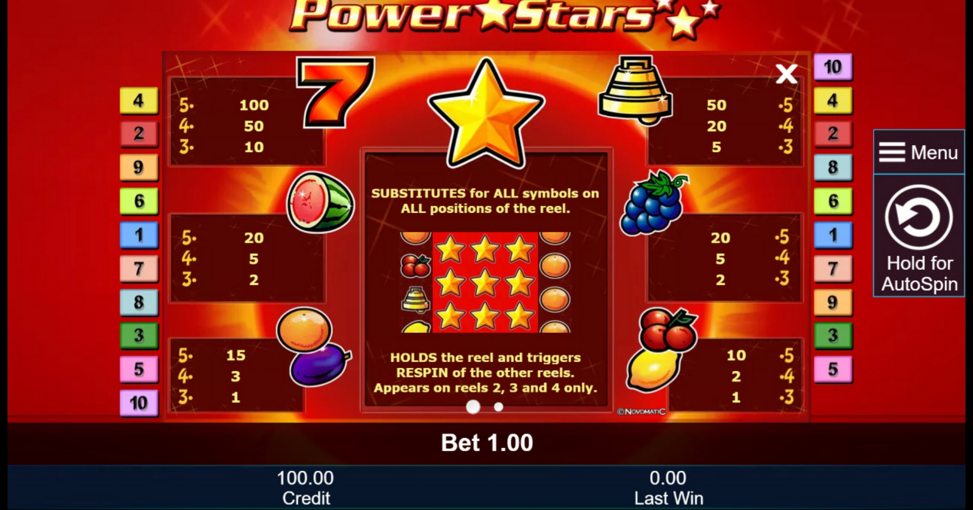 power star slot