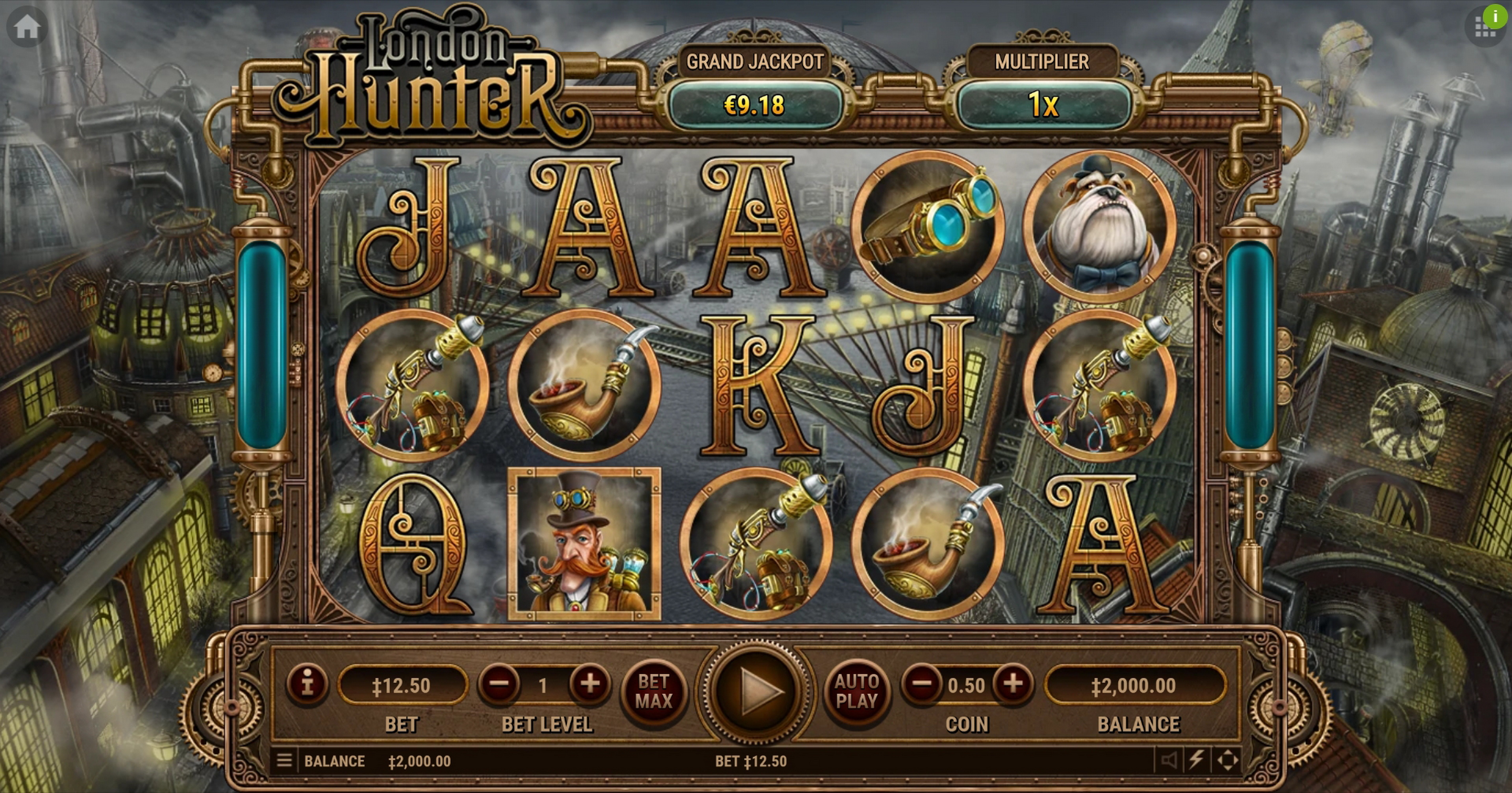 Reels in London Hunter Slot Game by Habanero