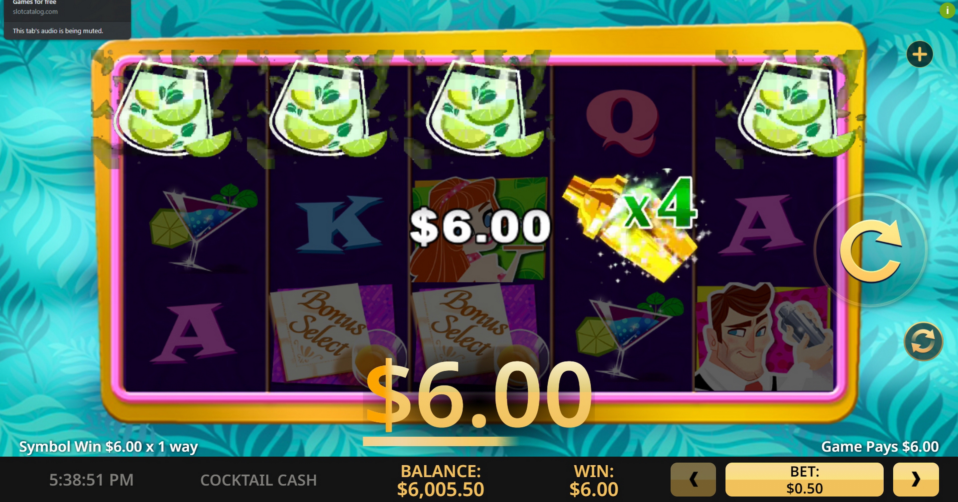 Win Money in Cocktail Cash Free Slot Game by High 5 Games