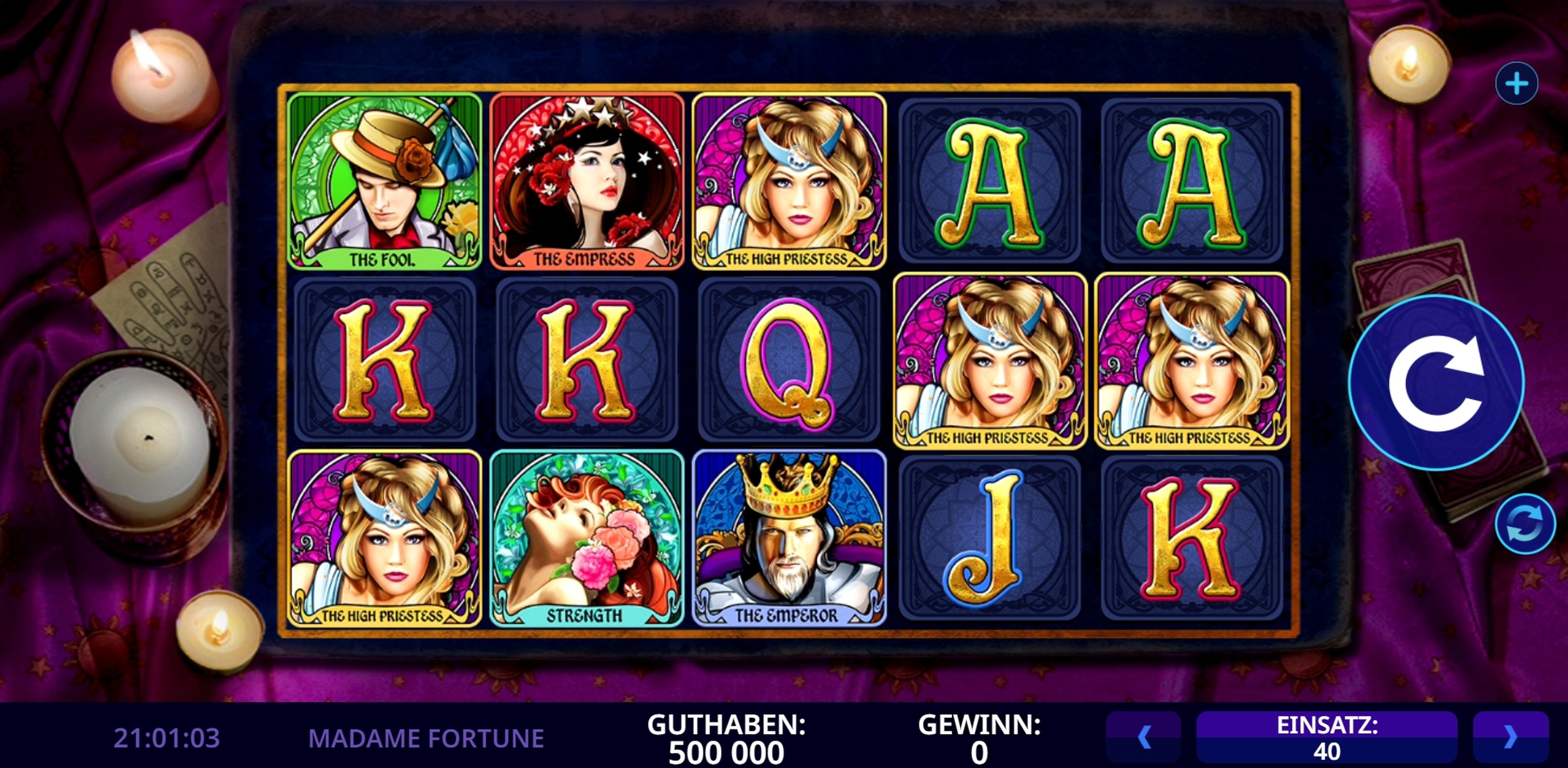 Reels in Madame Fortune Slot Game by High 5 Games