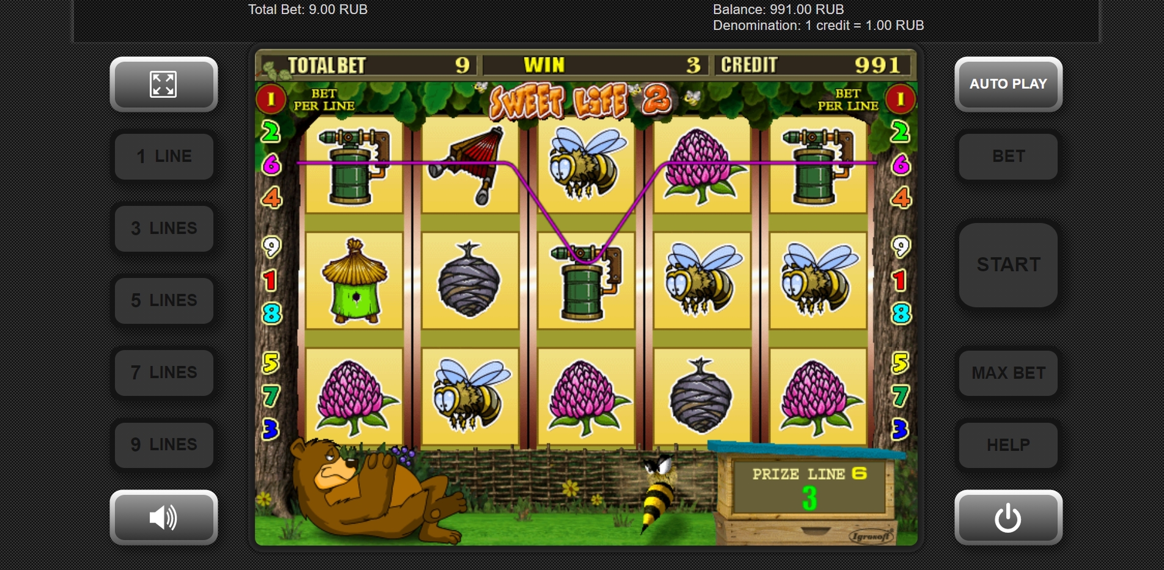 Win Money in Sweet Life 2 Free Slot Game by Igrosoft