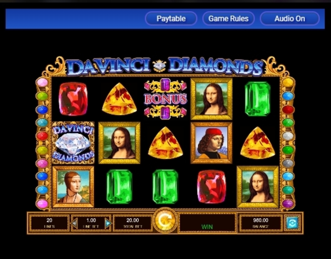 Reels in Da Vinci Diamonds Slot Game by IGT