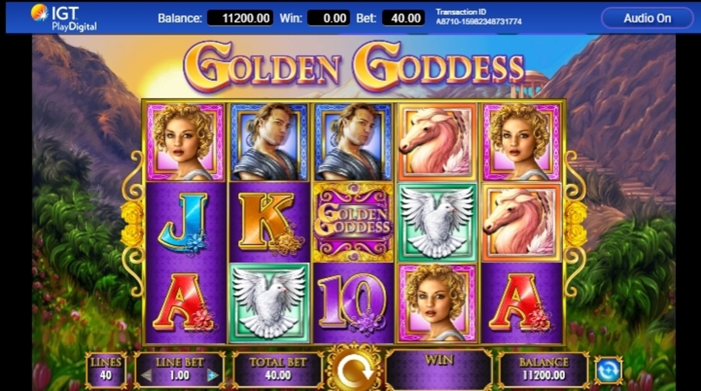 Reels in Golden Goddess Slot Game by IGT