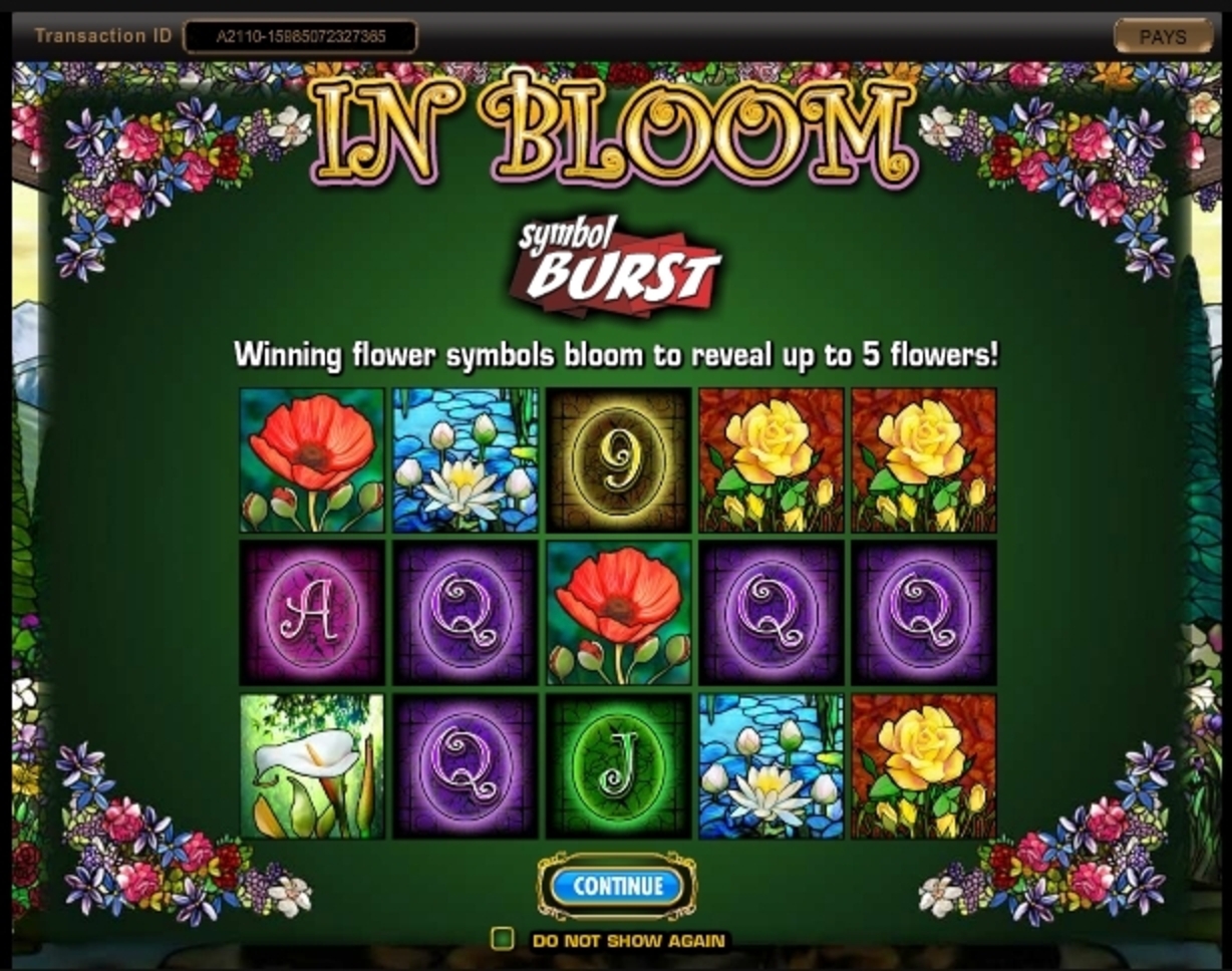 Play In Bloom Free Casino Slot Game by IGT