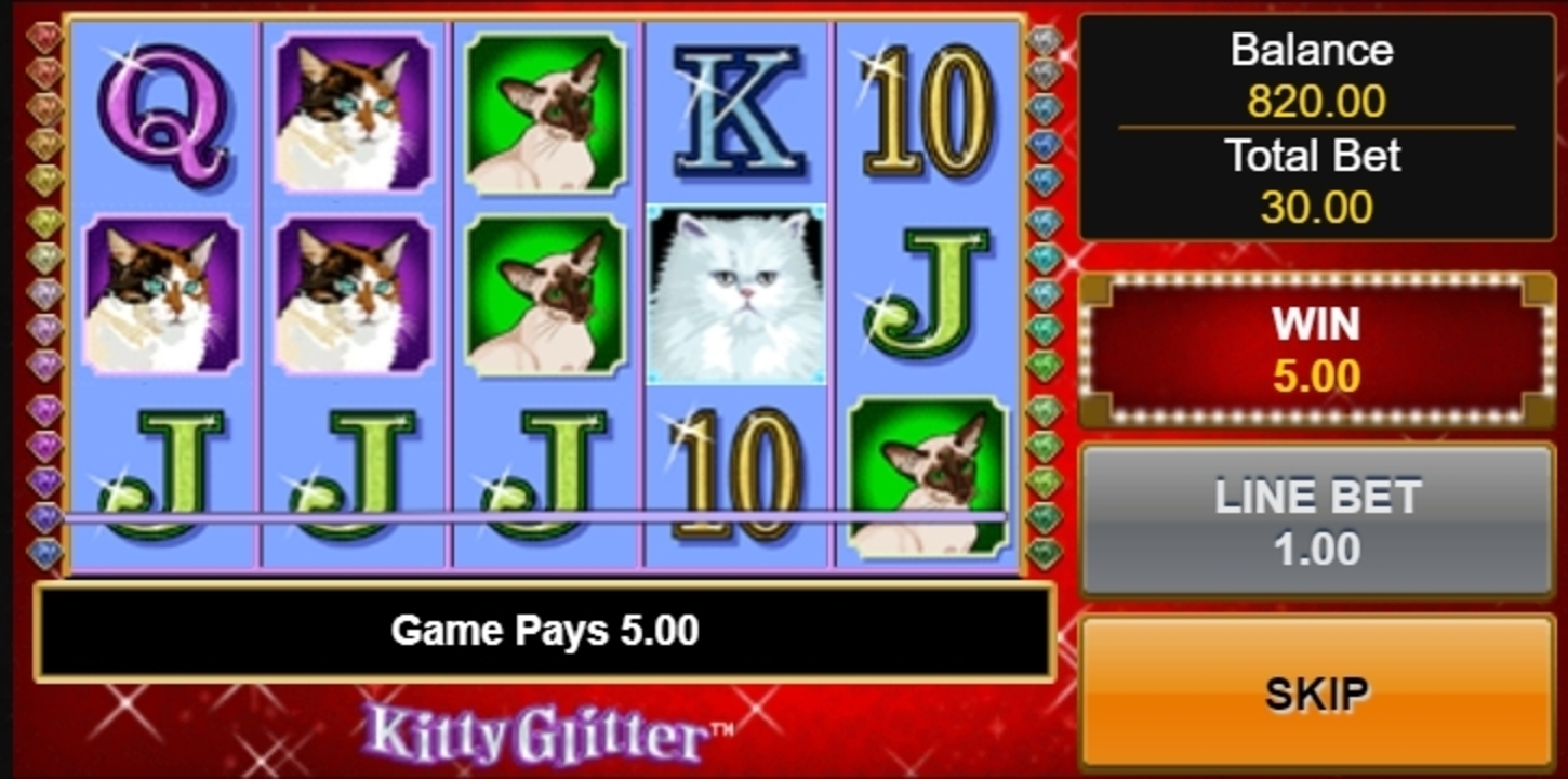 Win Money in Kitty Glitter Free Slot Game by IGT