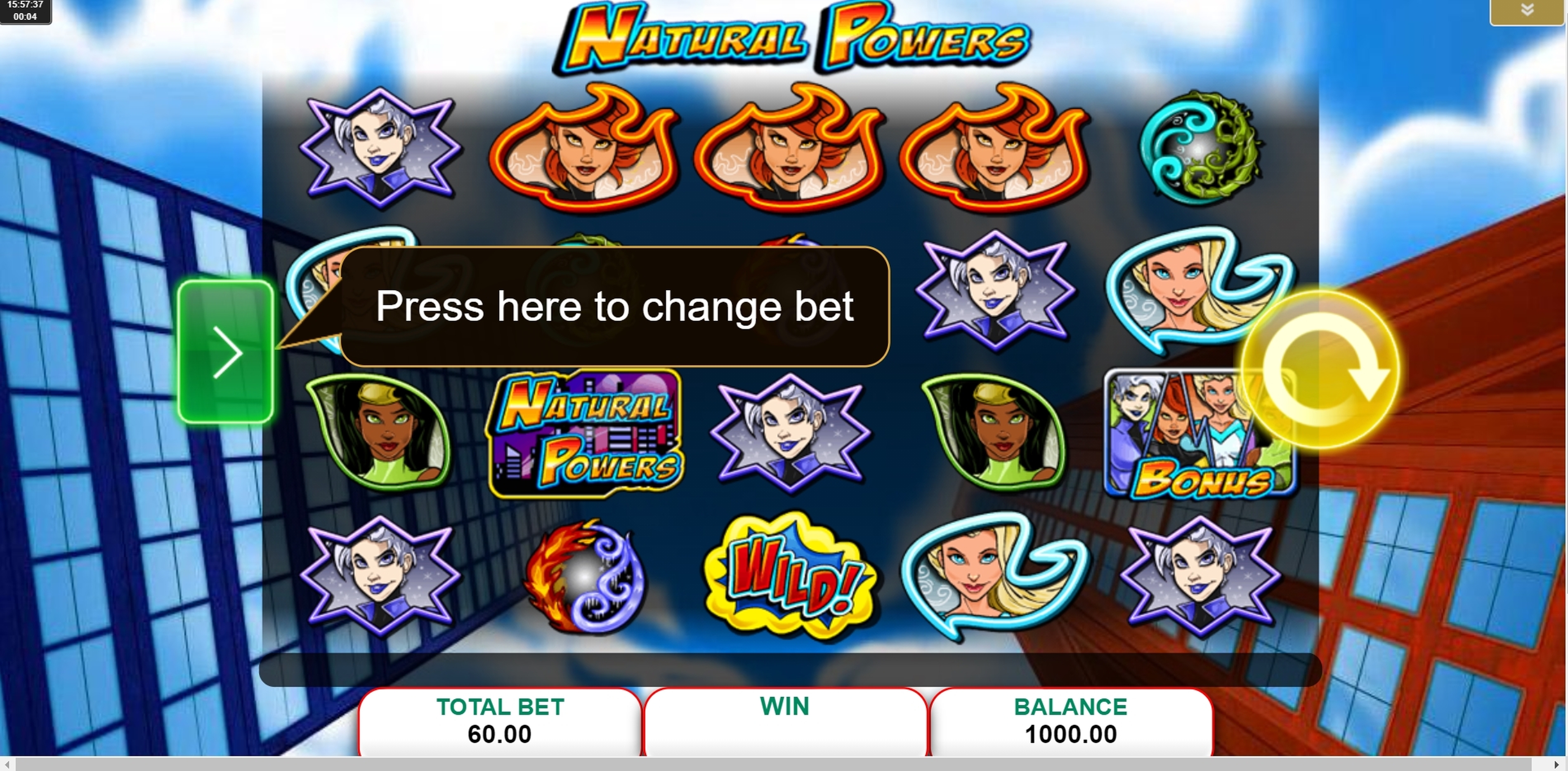 Reels in Natural Powers Slot Game by IGT