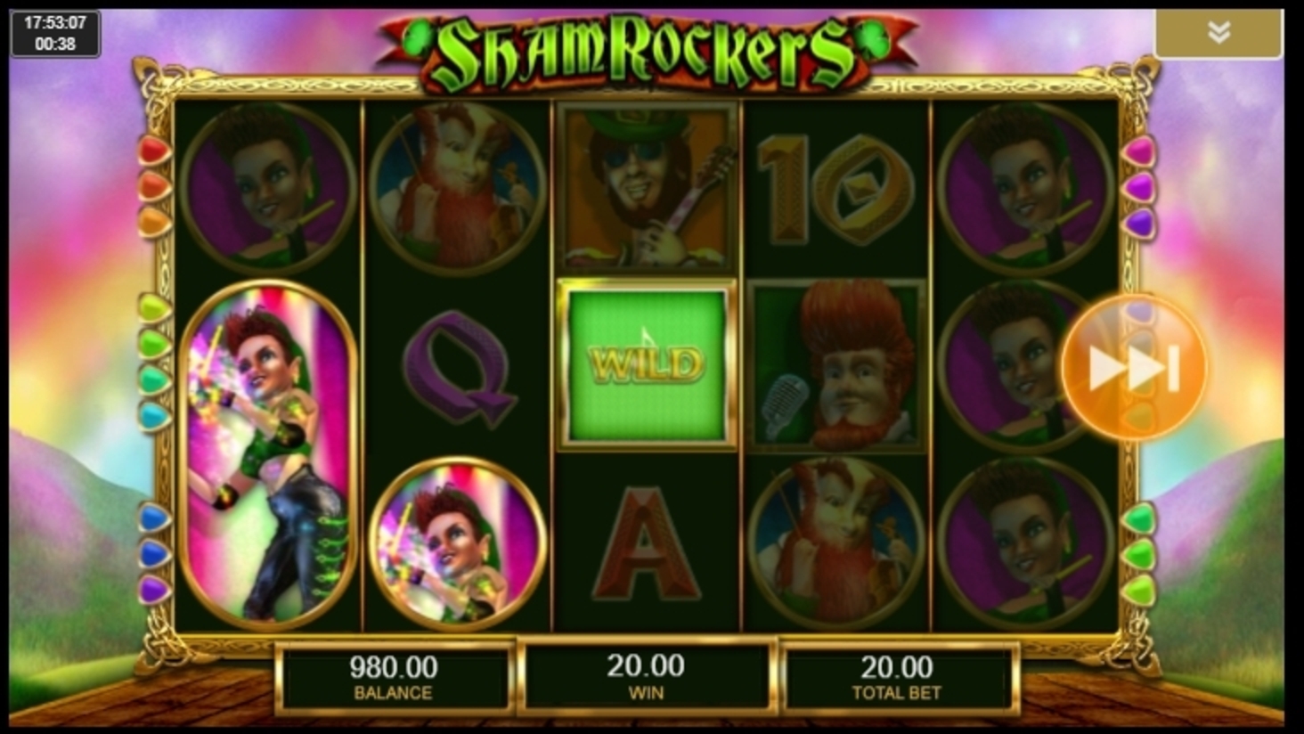 Win Money in Shamrockers Eire to Rock Free Slot Game by IGT