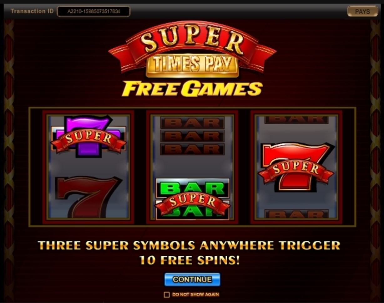Play Super Times Pay Free Casino Slot Game by IGT