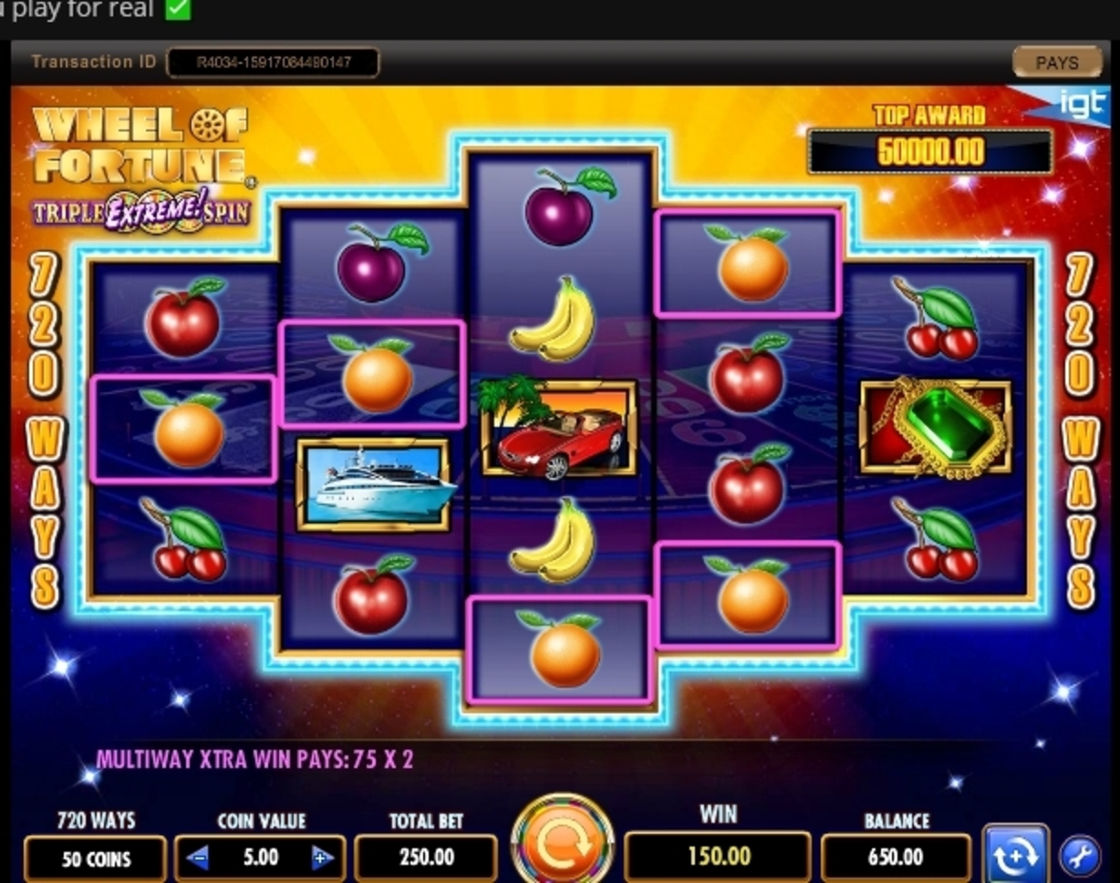 Win Money in Wheel of Fortune Triple Extreme Spin Free Slot Game by IGT
