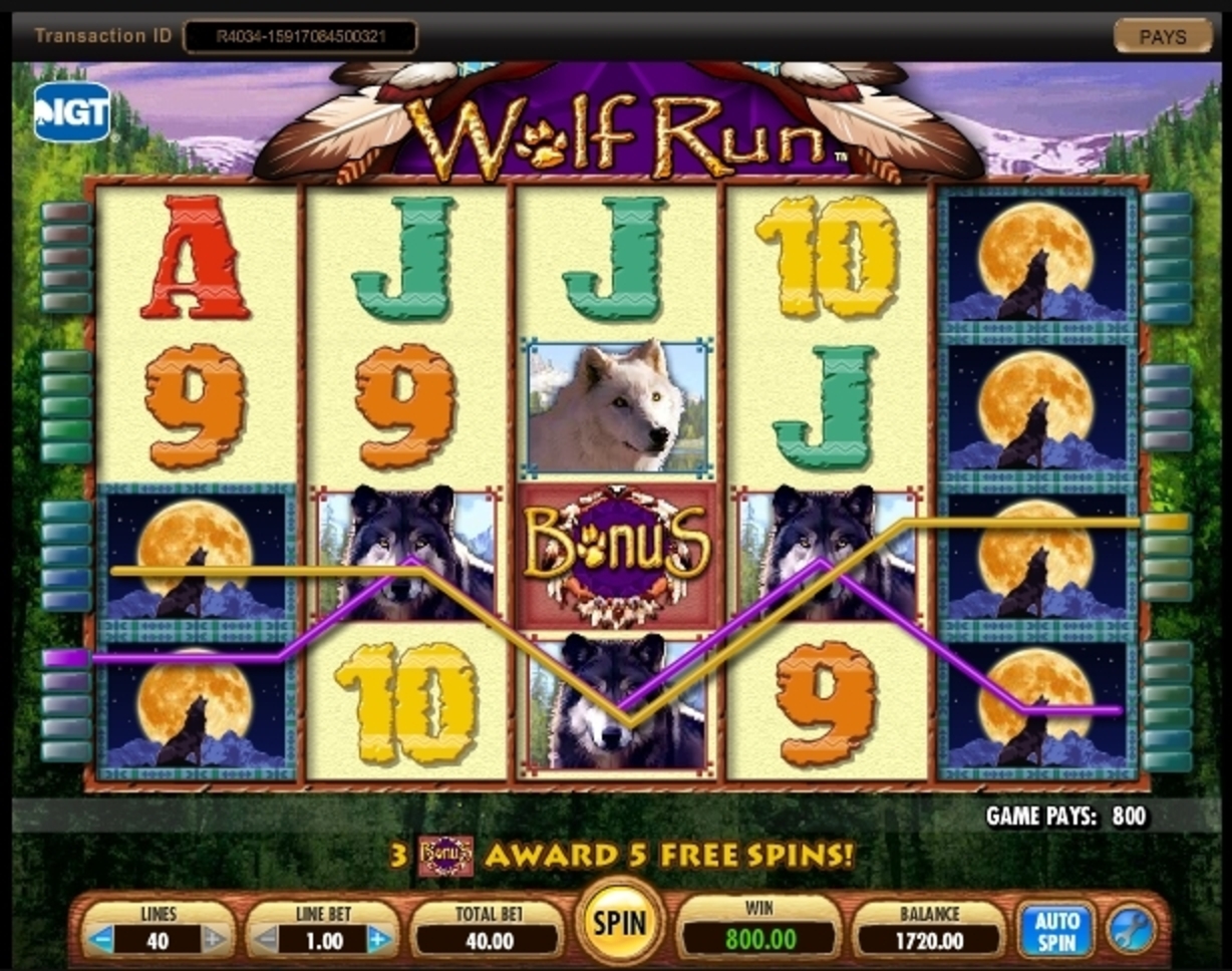 play wolf run slot game online free