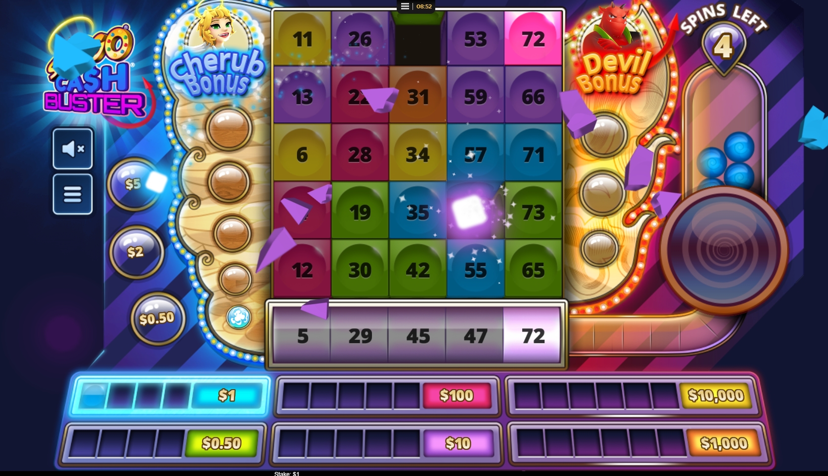 Win Money in Slingo Cash Buster Free Slot Game by IWG