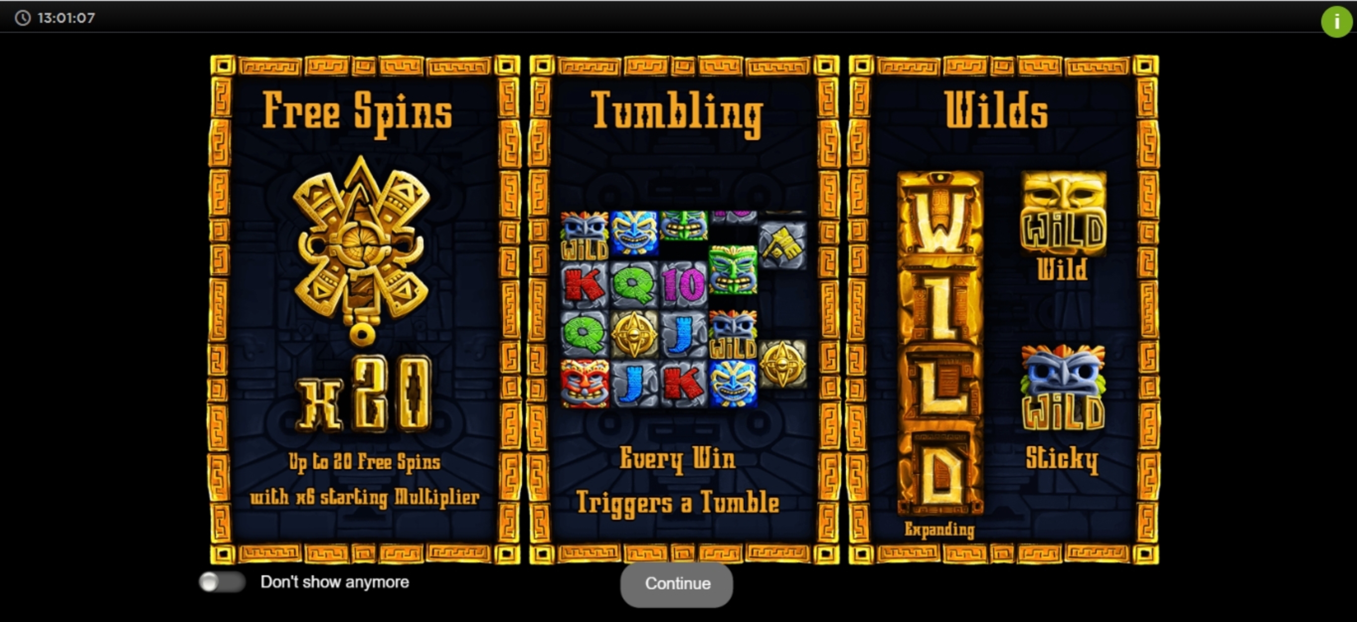 Play Aztec Wilds Free Casino Slot Game by Iron Dog Studios