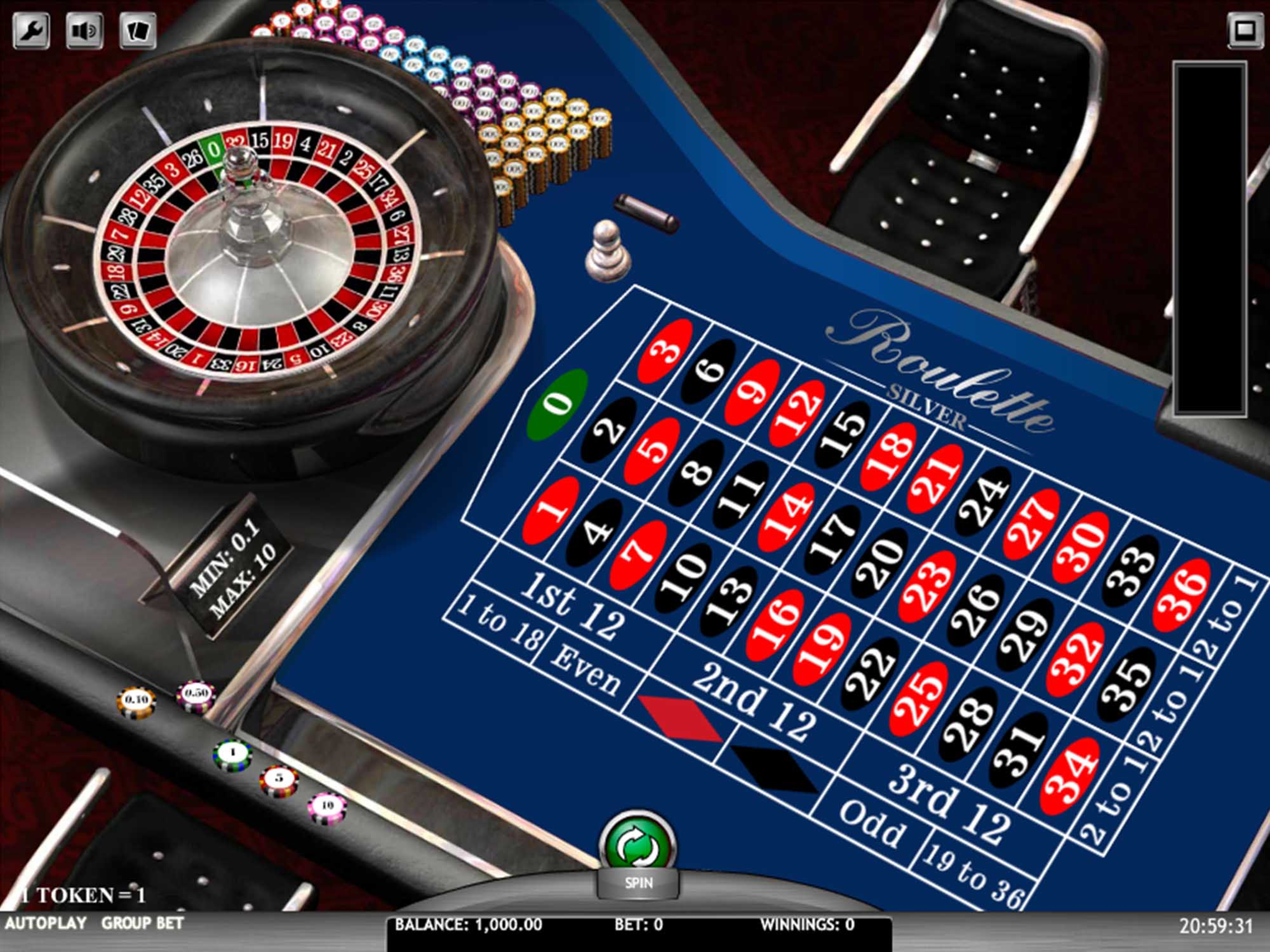 The European Roulette Silver Online Slot Demo Game by iSoftBet