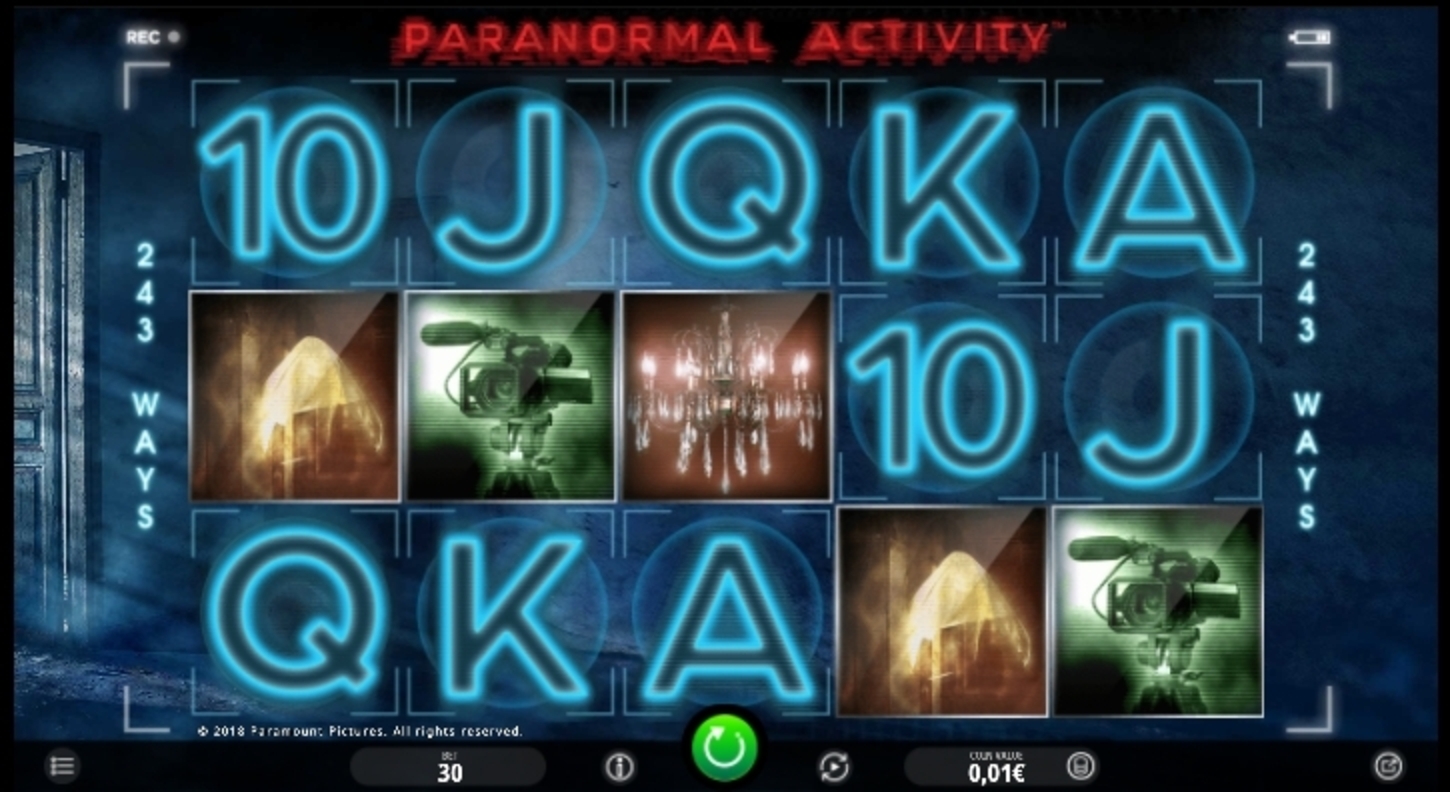 Reels in Paranormal Activity Slot Game by iSoftBet