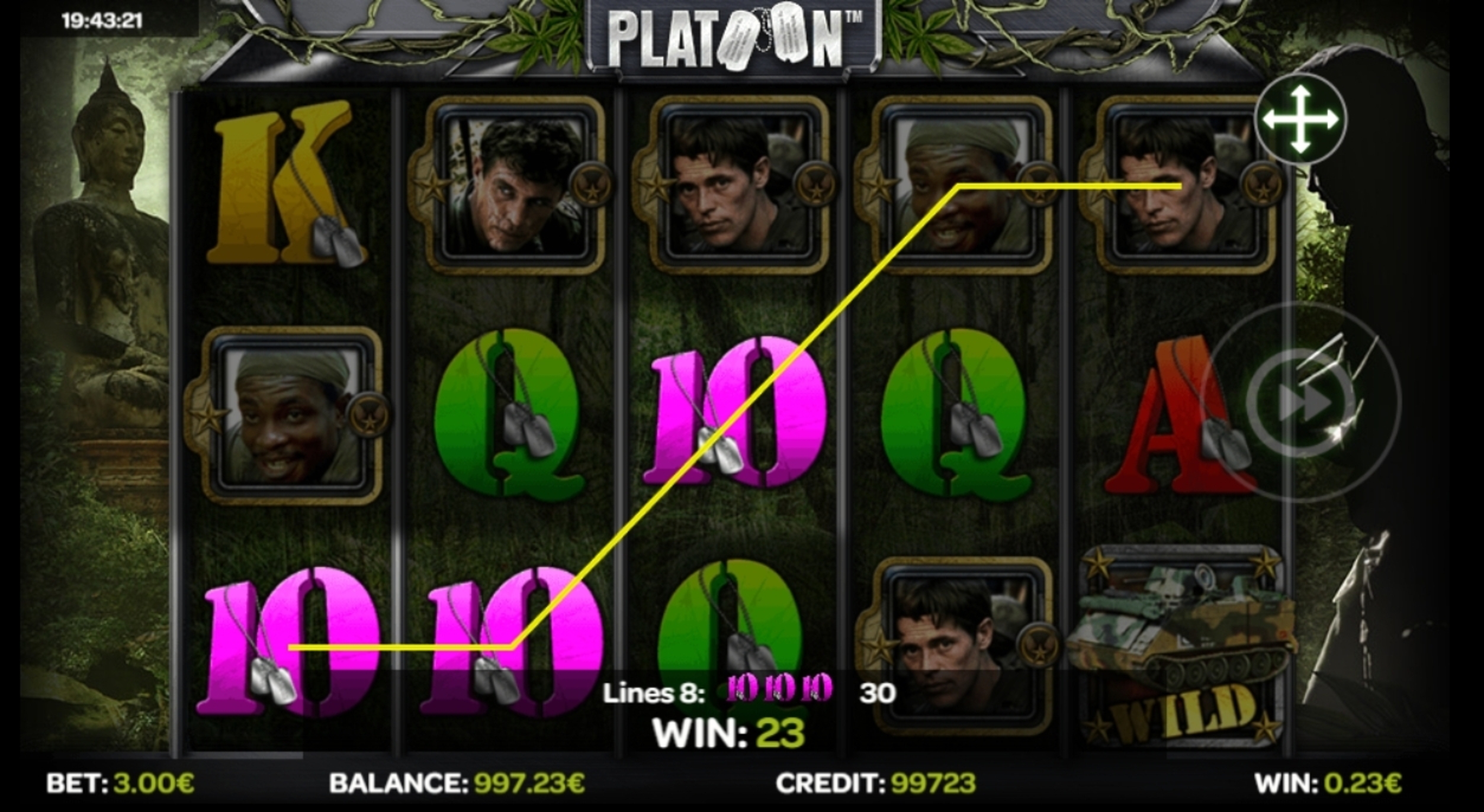 Win Money in Platoon Free Slot Game by iSoftBet