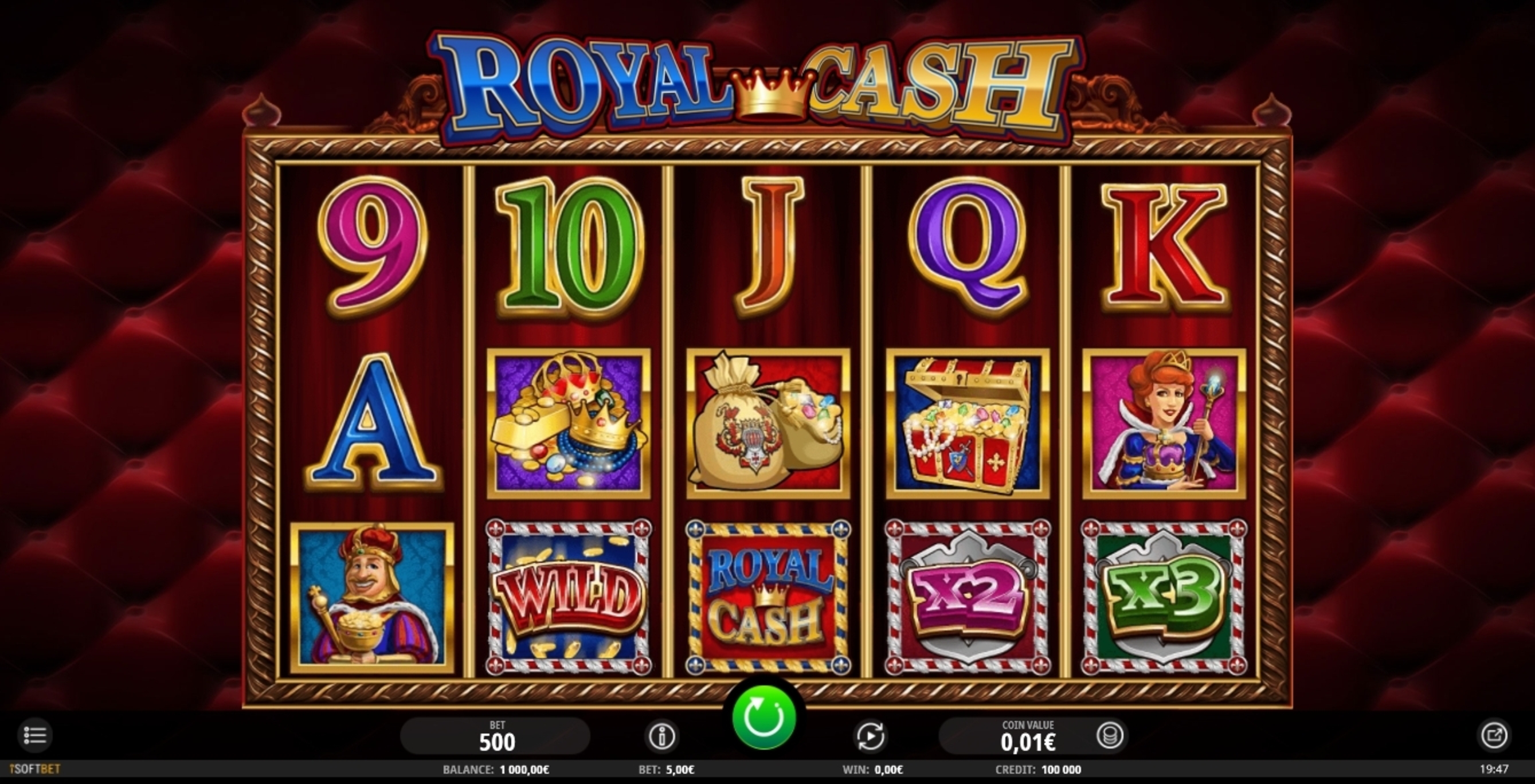 Reels in Royal Cash Slot Game by iSoftBet