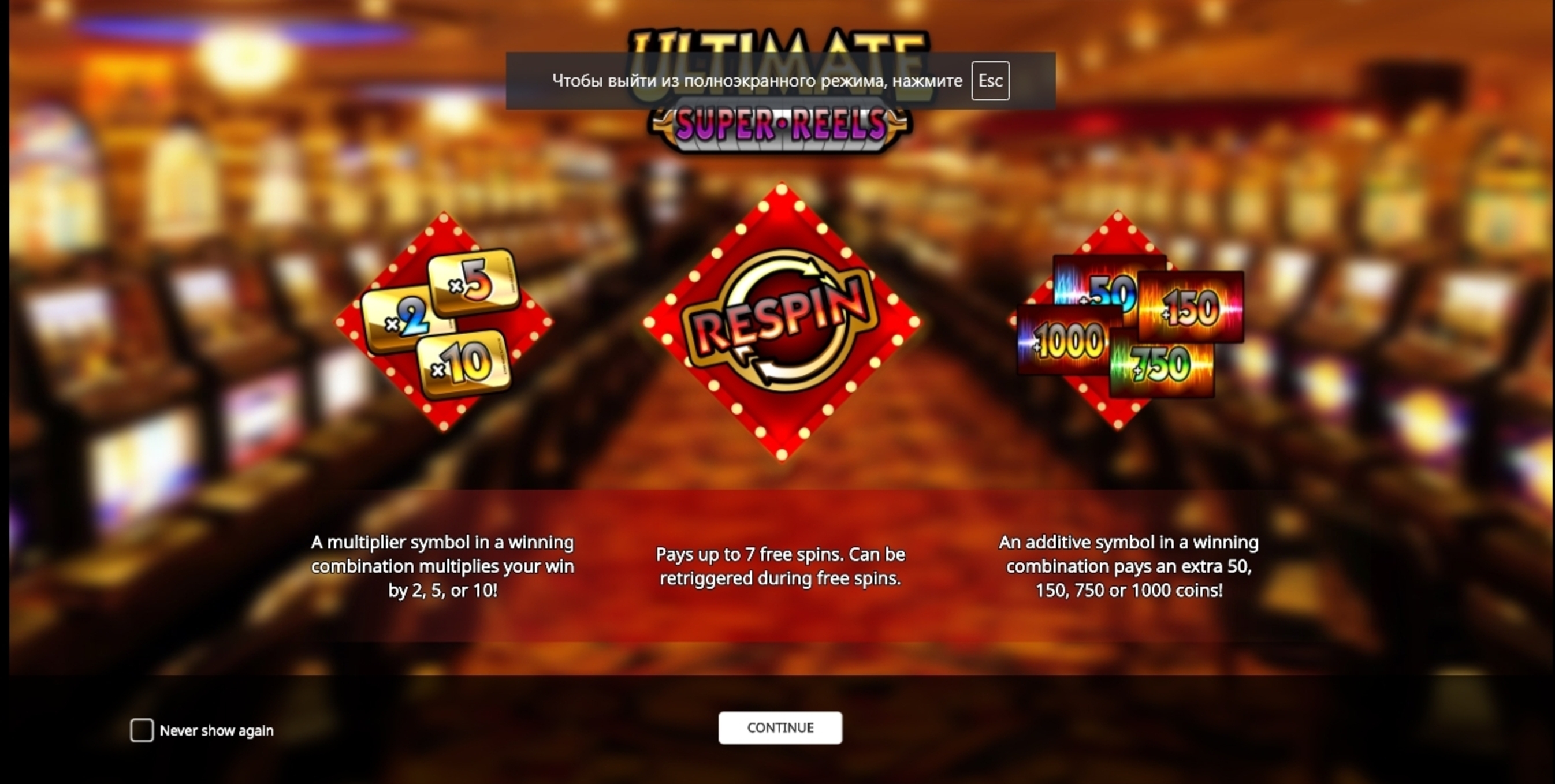Play Ultimate Super Reels Free Casino Slot Game by iSoftBet