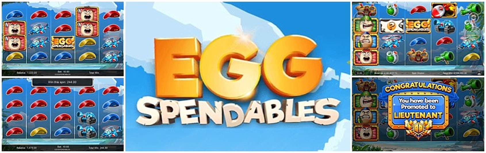 The Eggspendables Online Slot Demo Game by Incredible Technologies