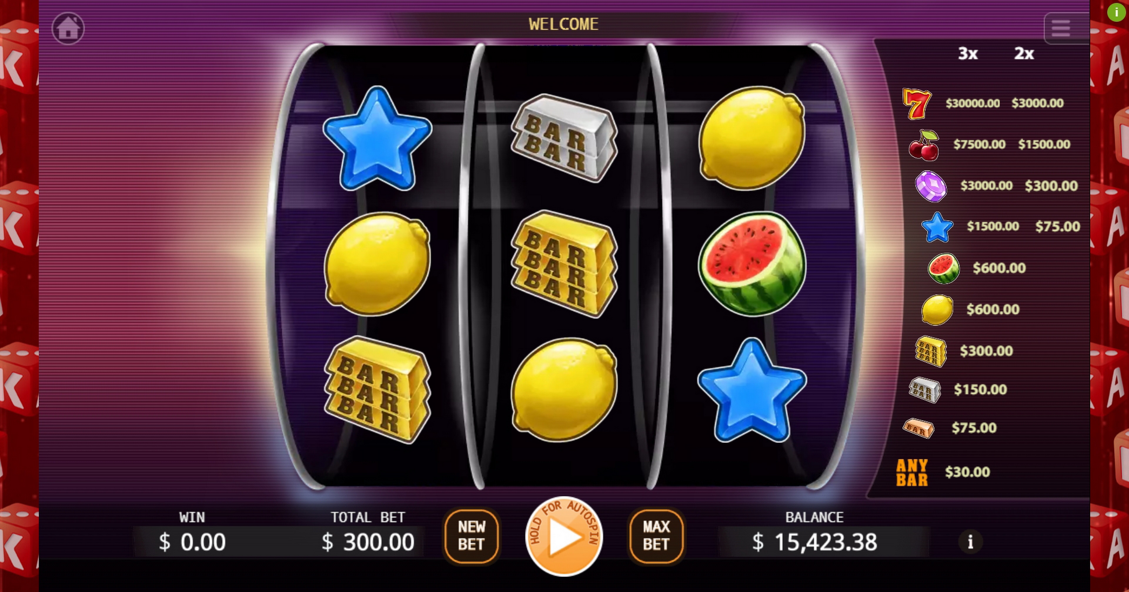 Reels in Fantasy 777 Slot Game by KA Gaming
