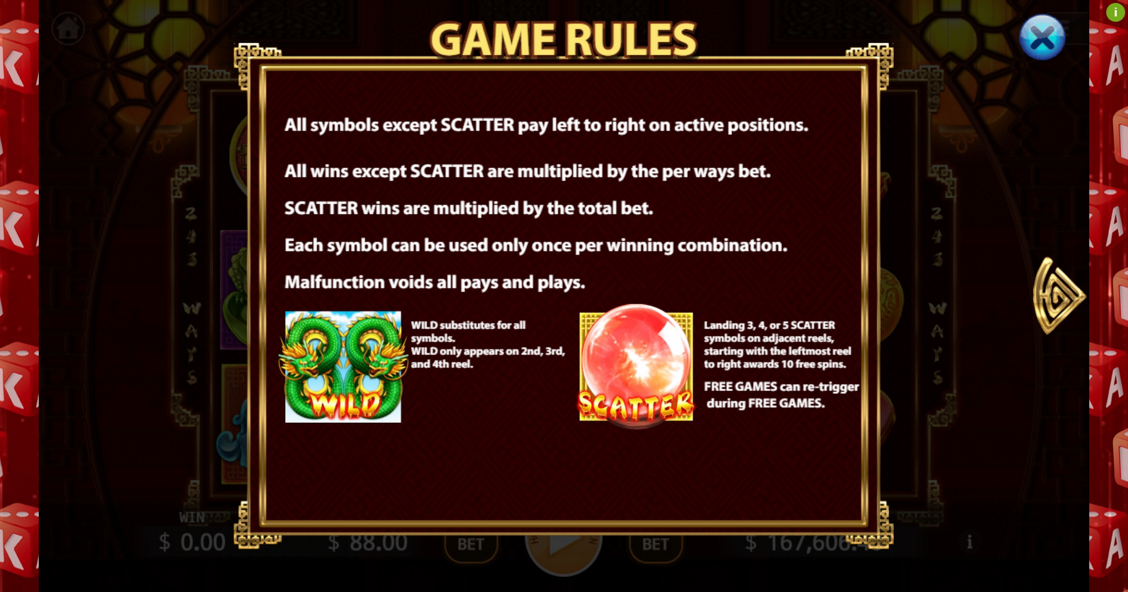 Info of Luck88 Slot Game by KA Gaming