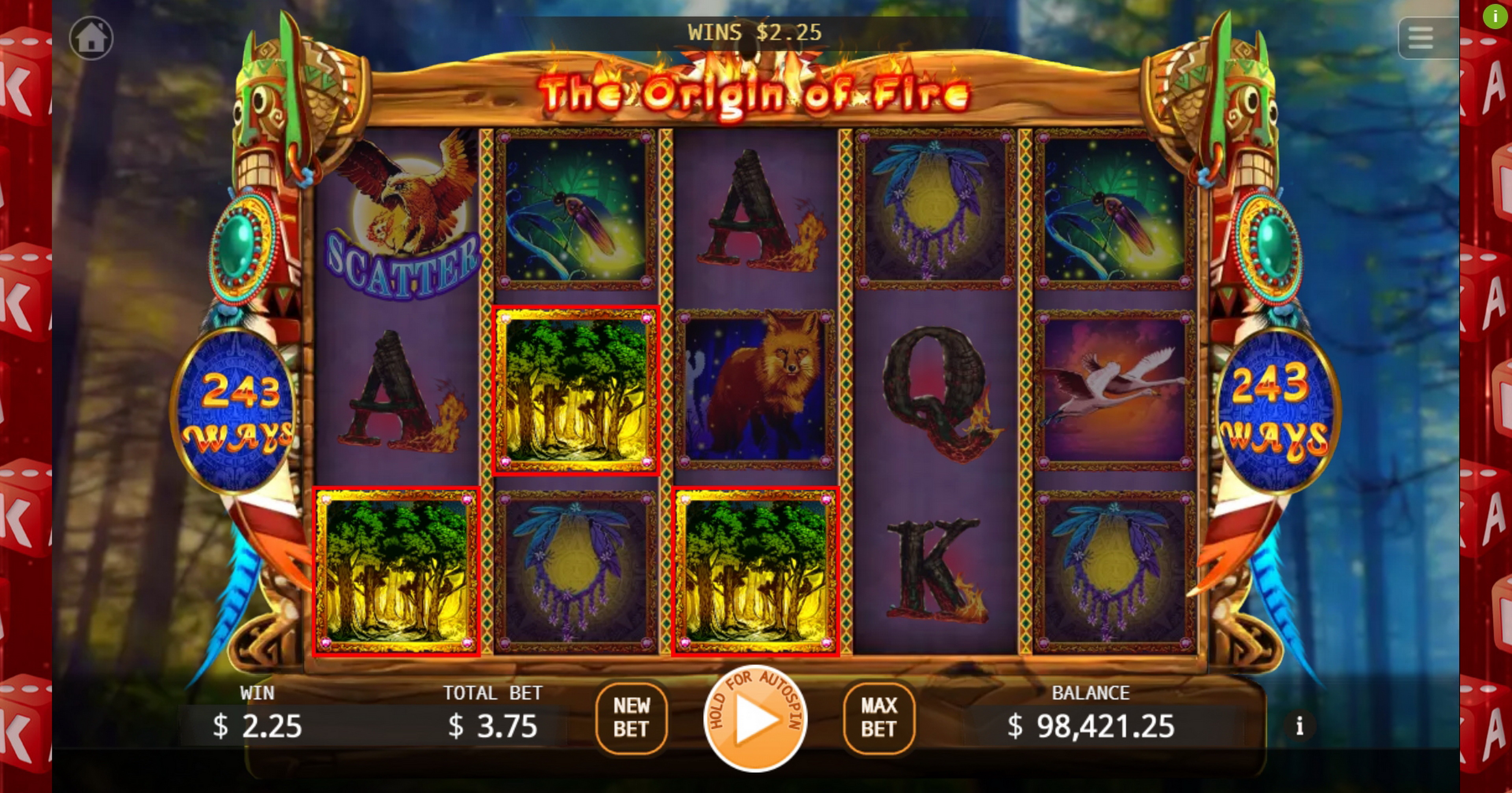 Win Money in The Origin Of Fire Free Slot Game by KA Gaming