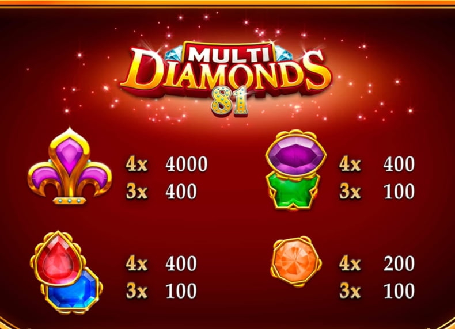 Multi Diamonds 81 demo