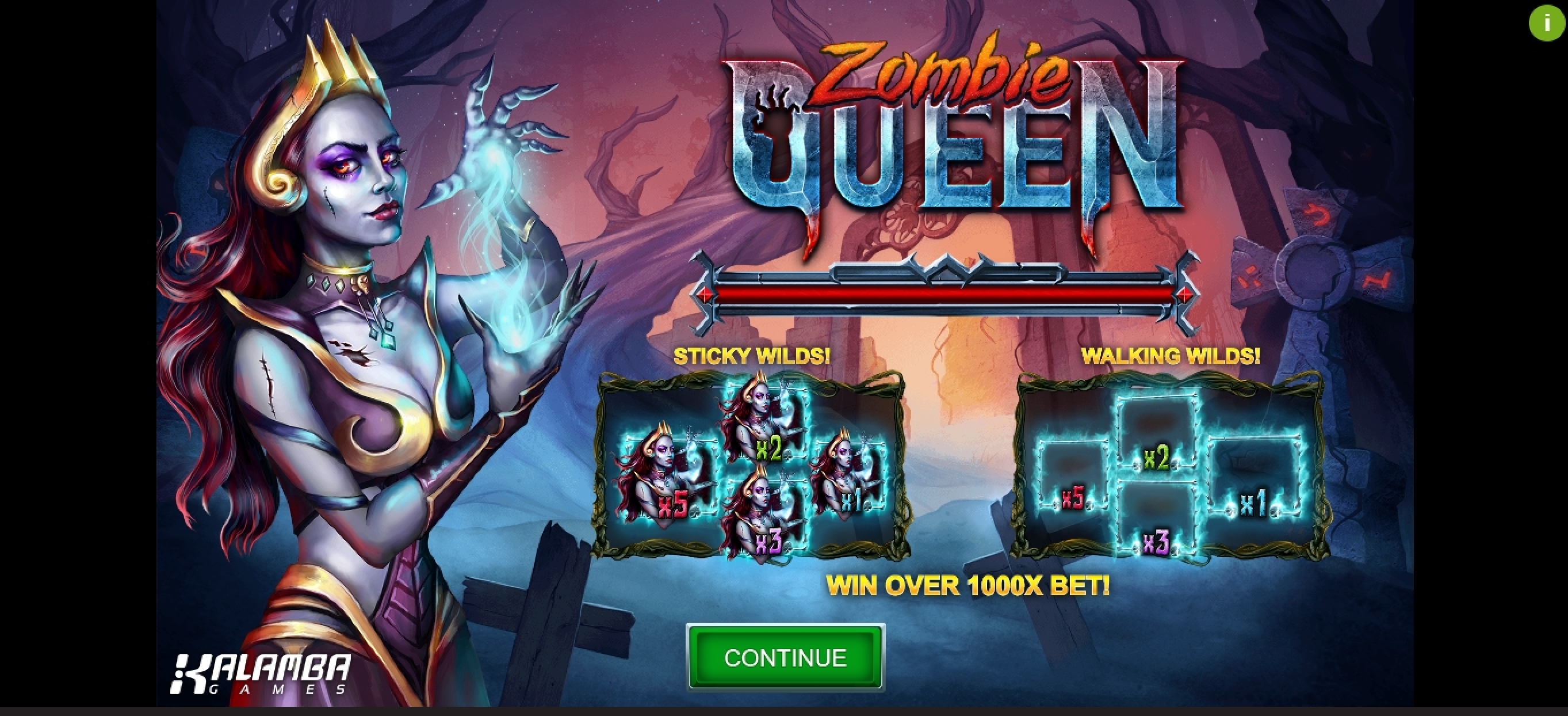 Mega win. Zombie Queen by Kalamba Games
