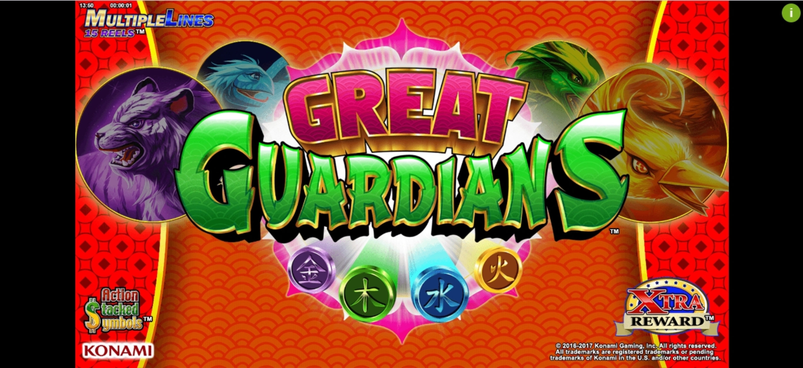 Play Great Guardians Free Casino Slot Game by Konami Gaming
