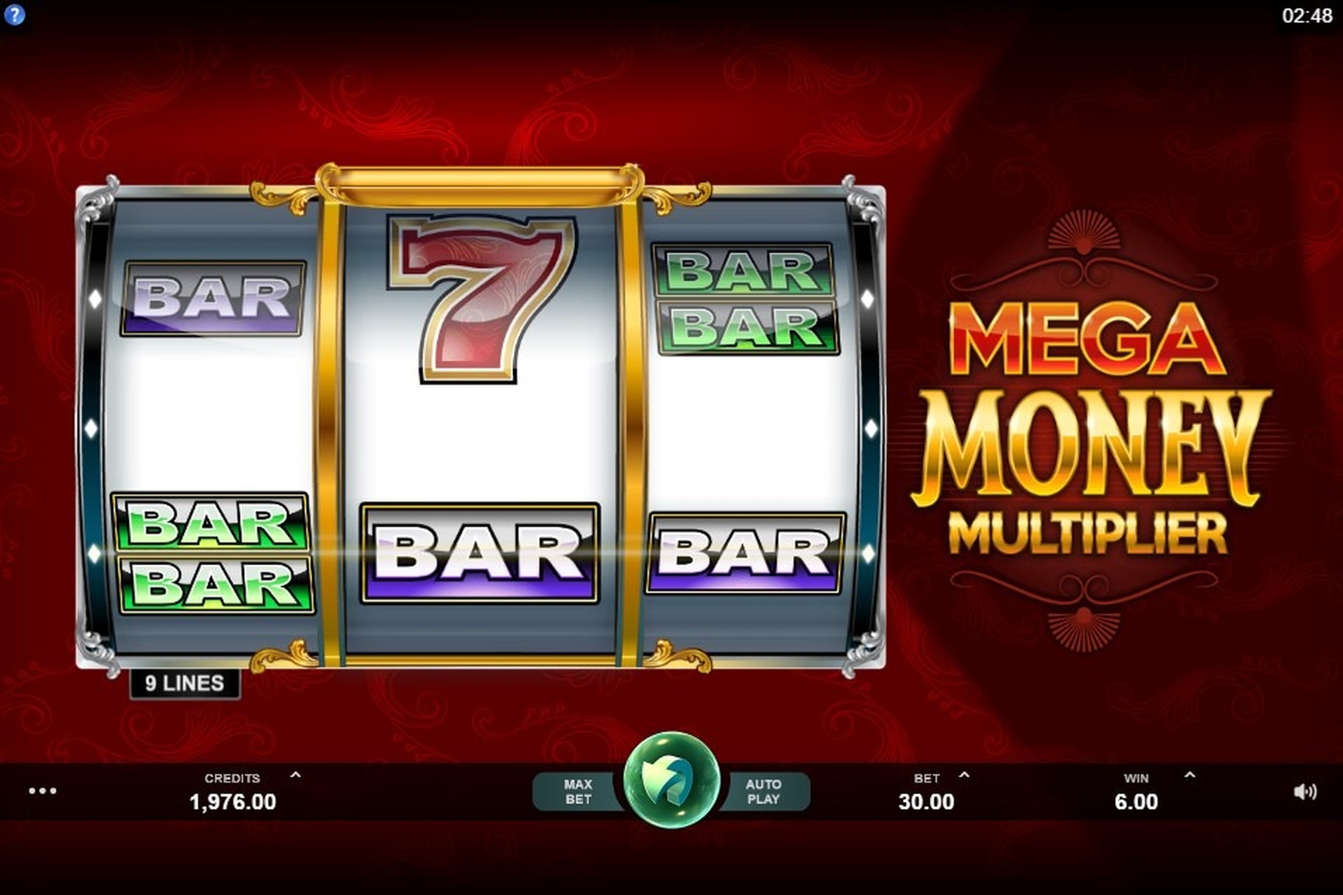 The Mega Money Multiplier Online Slot Demo Game by MahiGaming