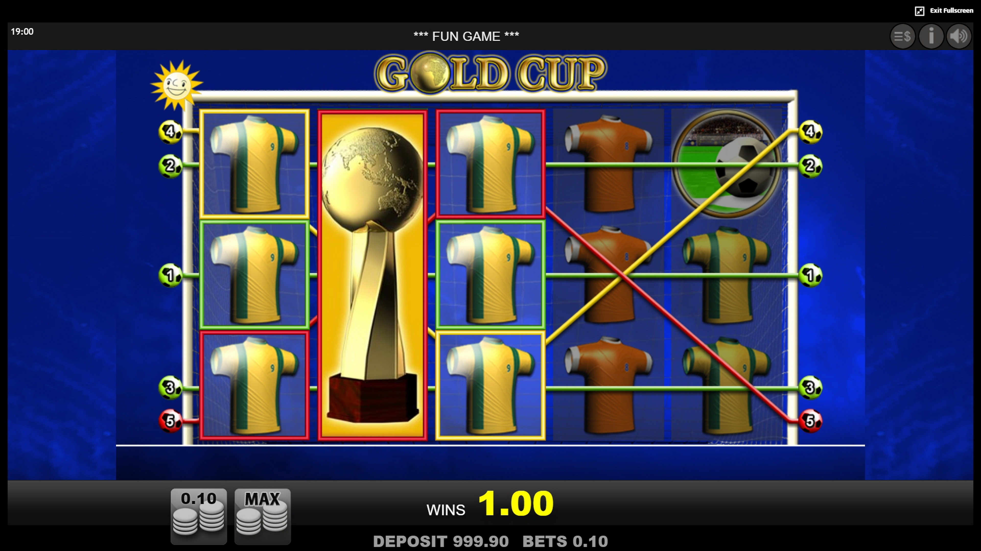 Win Money in Gold Cup Free Slot Game by Merkur Gaming