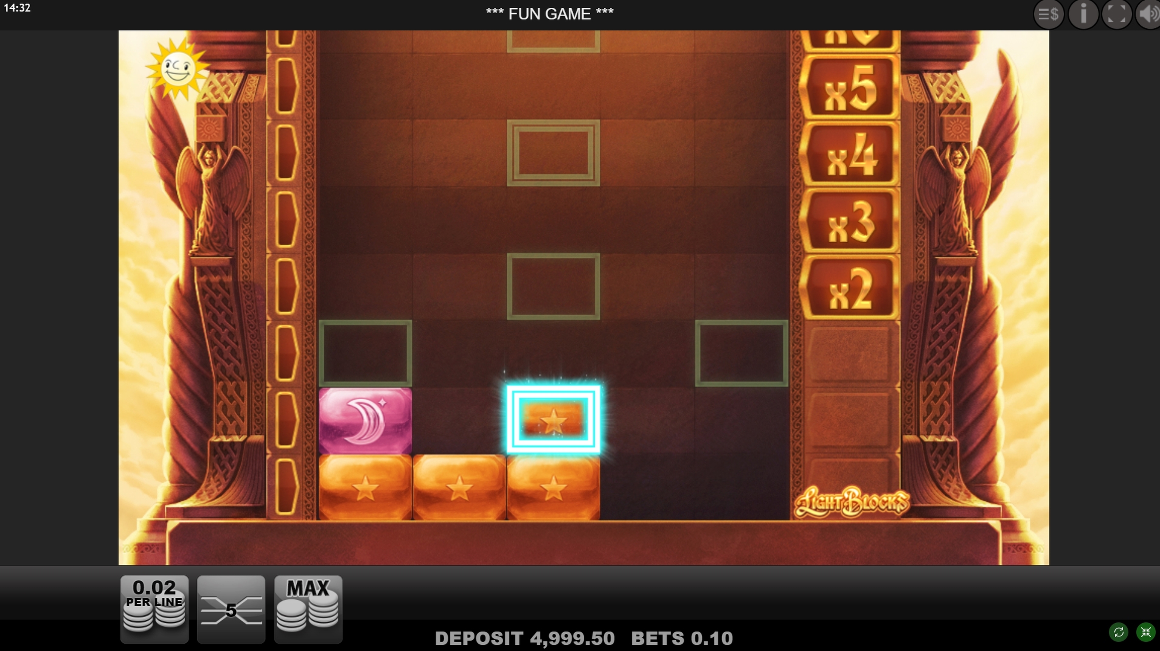 Win Money in Light Blocks Free Slot Game by Merkur Gaming