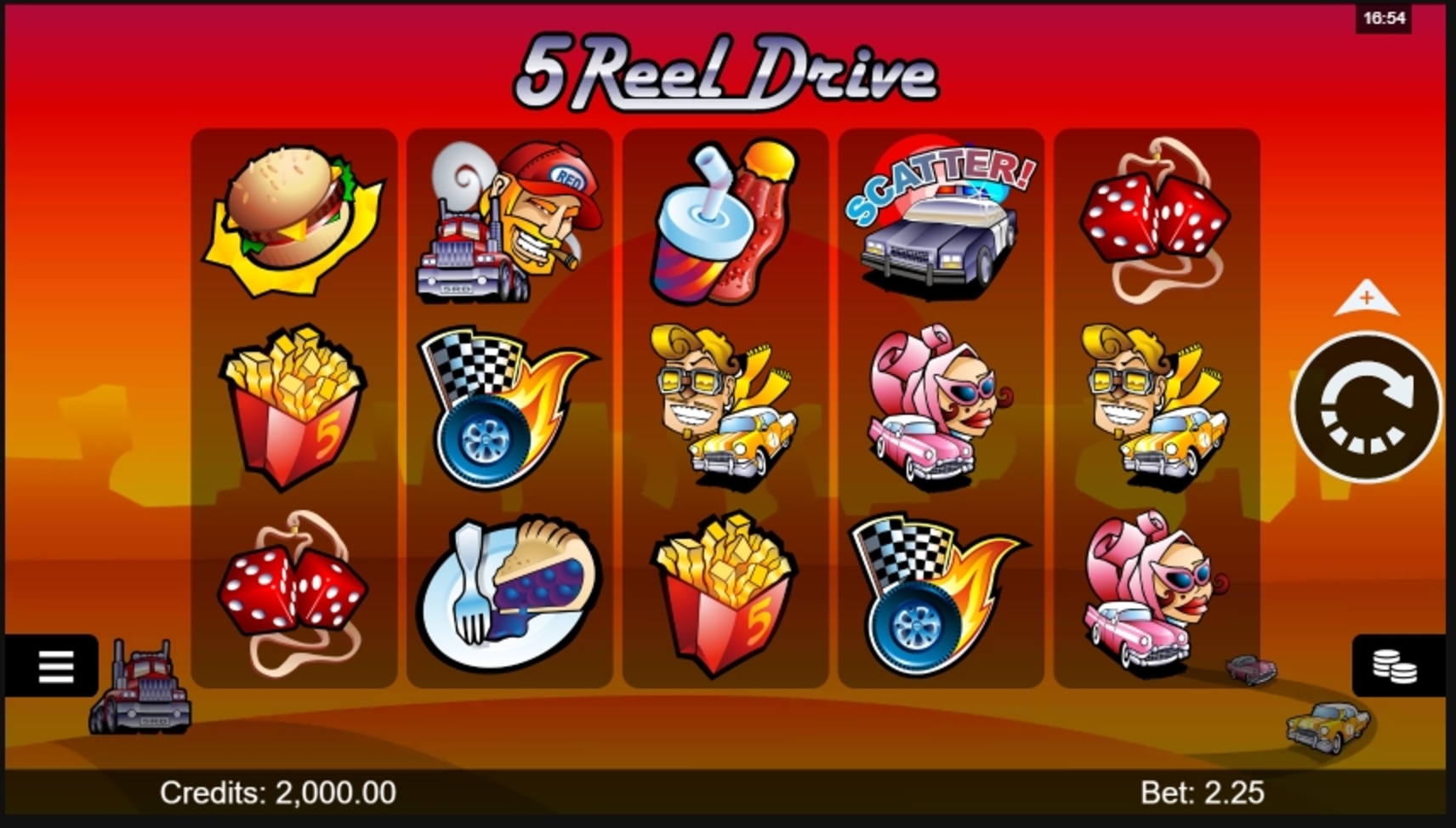 Reels in 5 Reel Drive Slot Game by Microgaming