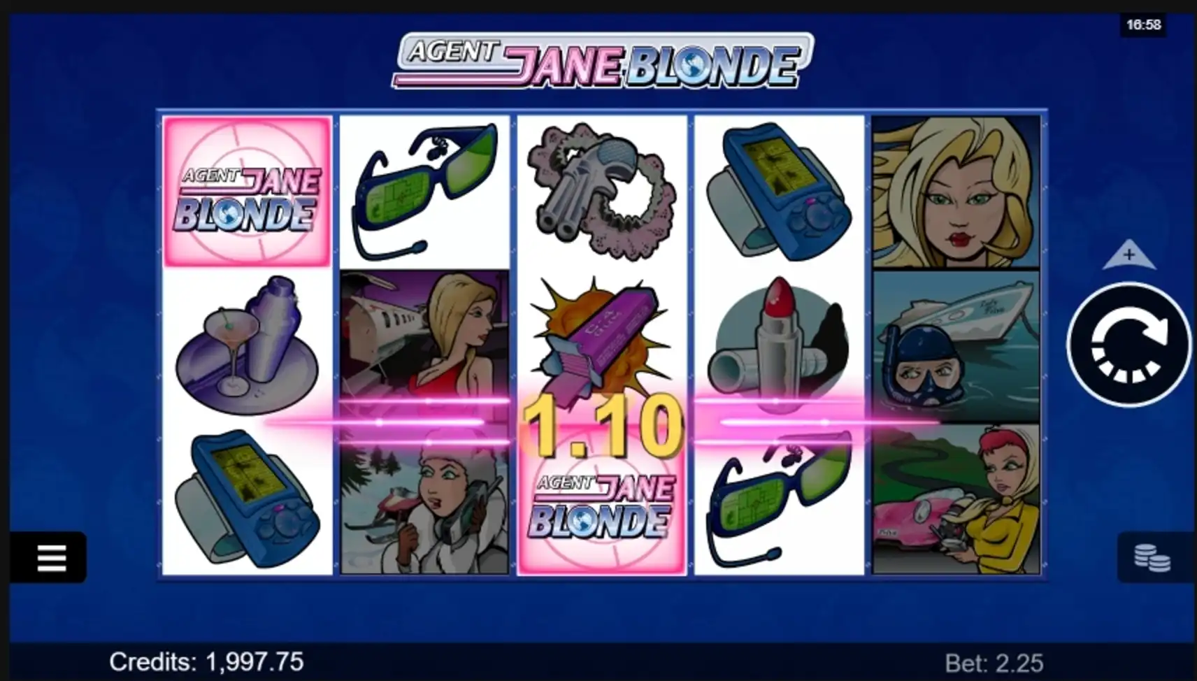 Win Money in Jane Blonde Free Slot Game by Games Global