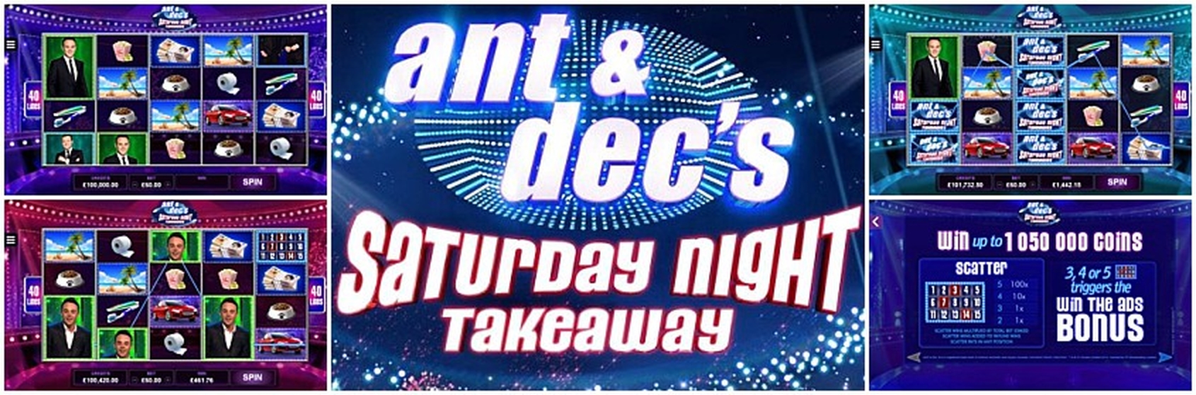 The Ant and Dec's Saturday Night Takeaway Online Slot Demo Game by Microgaming