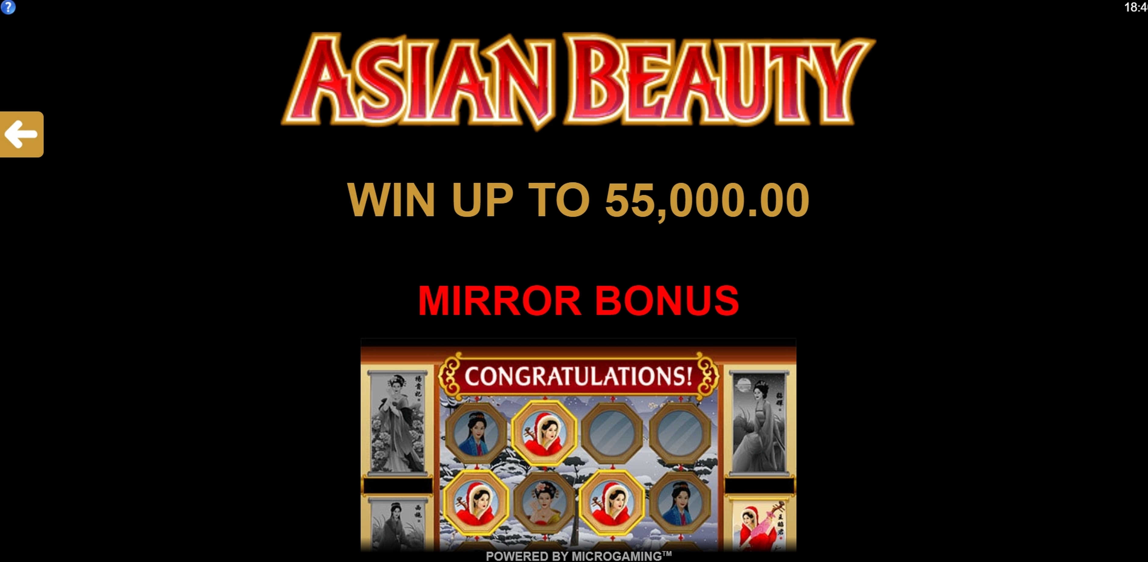 Info of Asian Beauty Slot Game by Microgaming