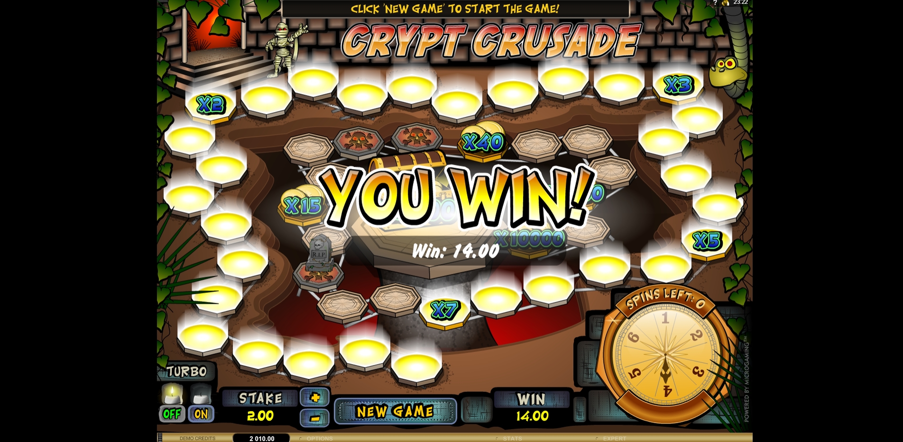 Win Money in Crypt Crusade Free Slot Game by Microgaming