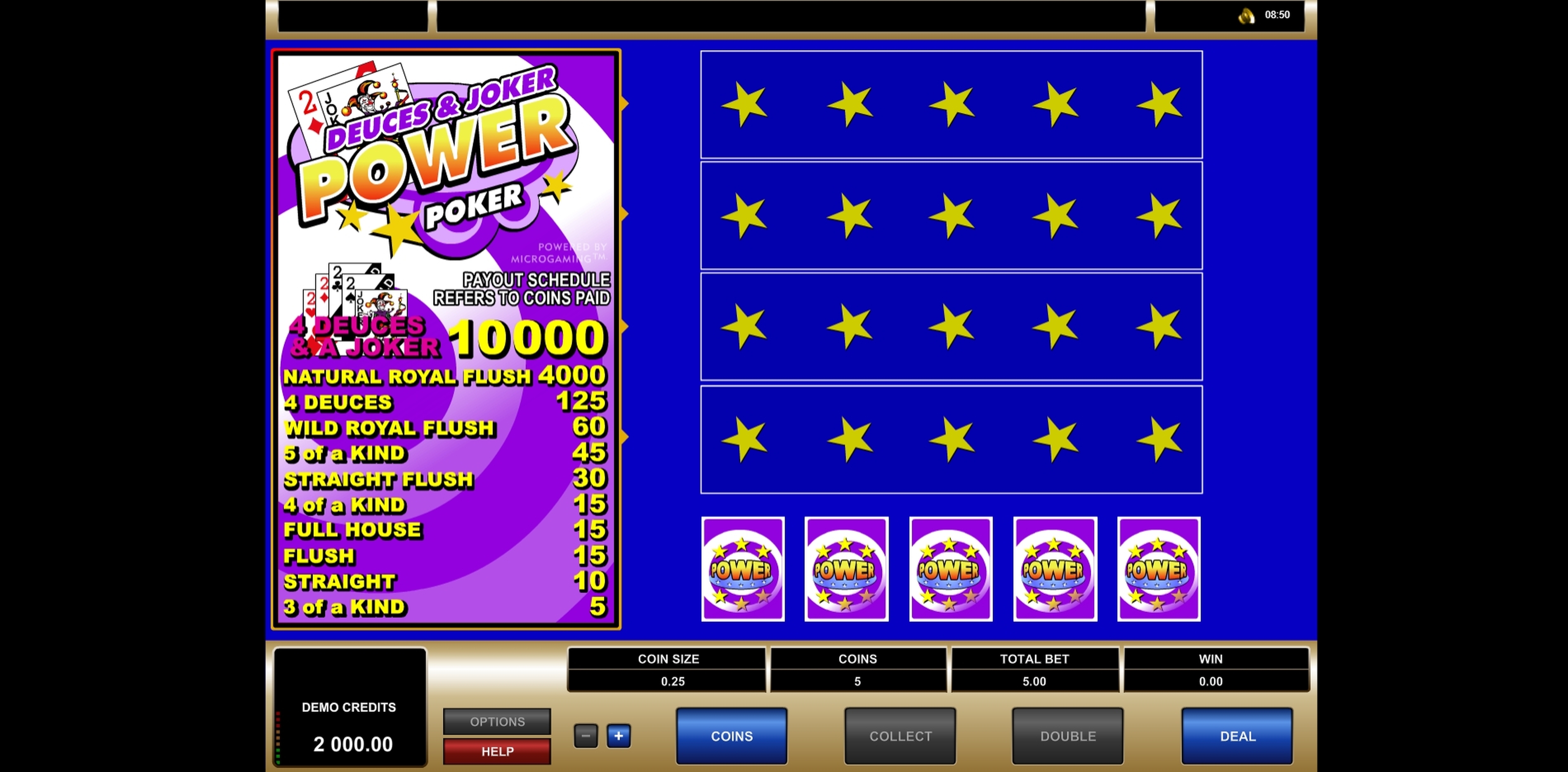 Reels in Deuces & Joker MH (Microgaming) Slot Game by Microgaming