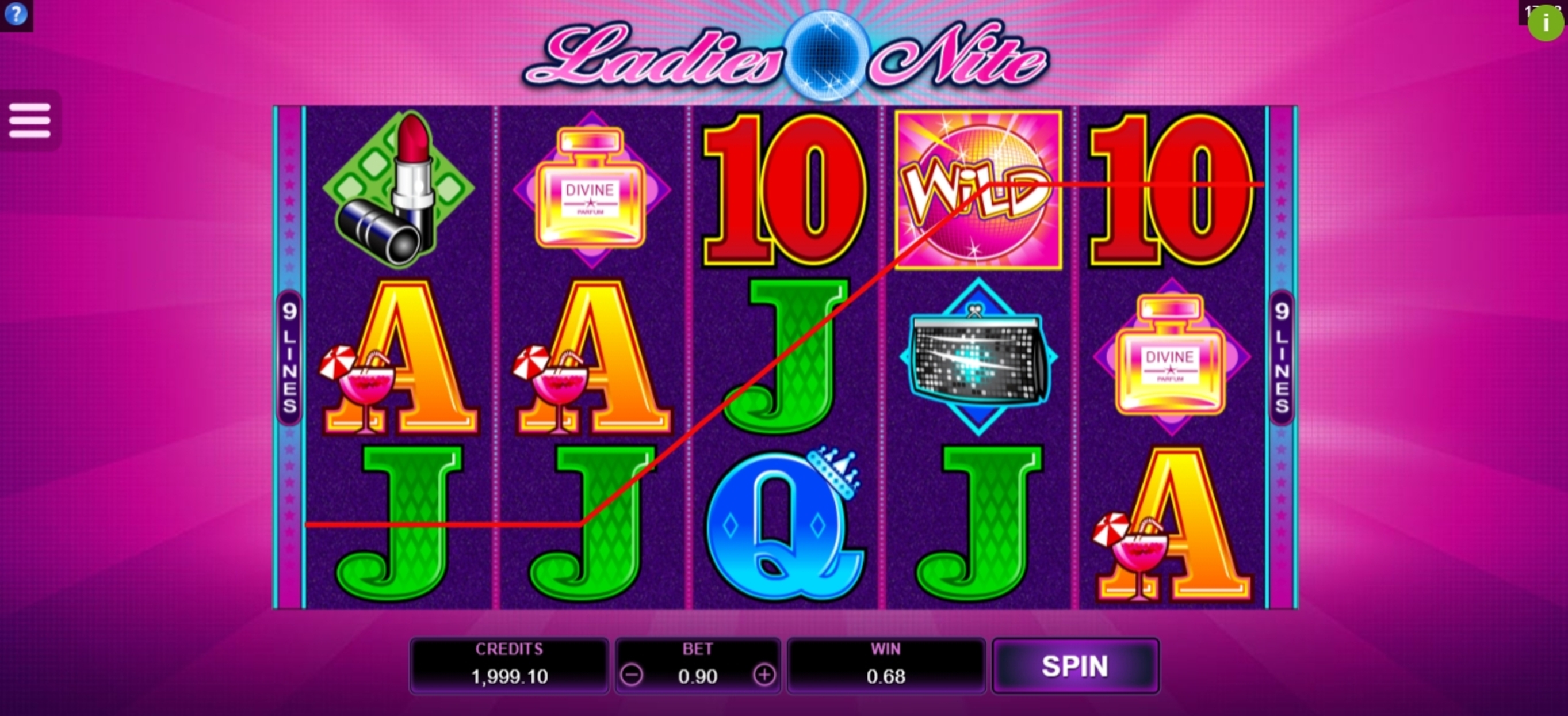 Win Money in Ladies Nite Free Slot Game by Microgaming
