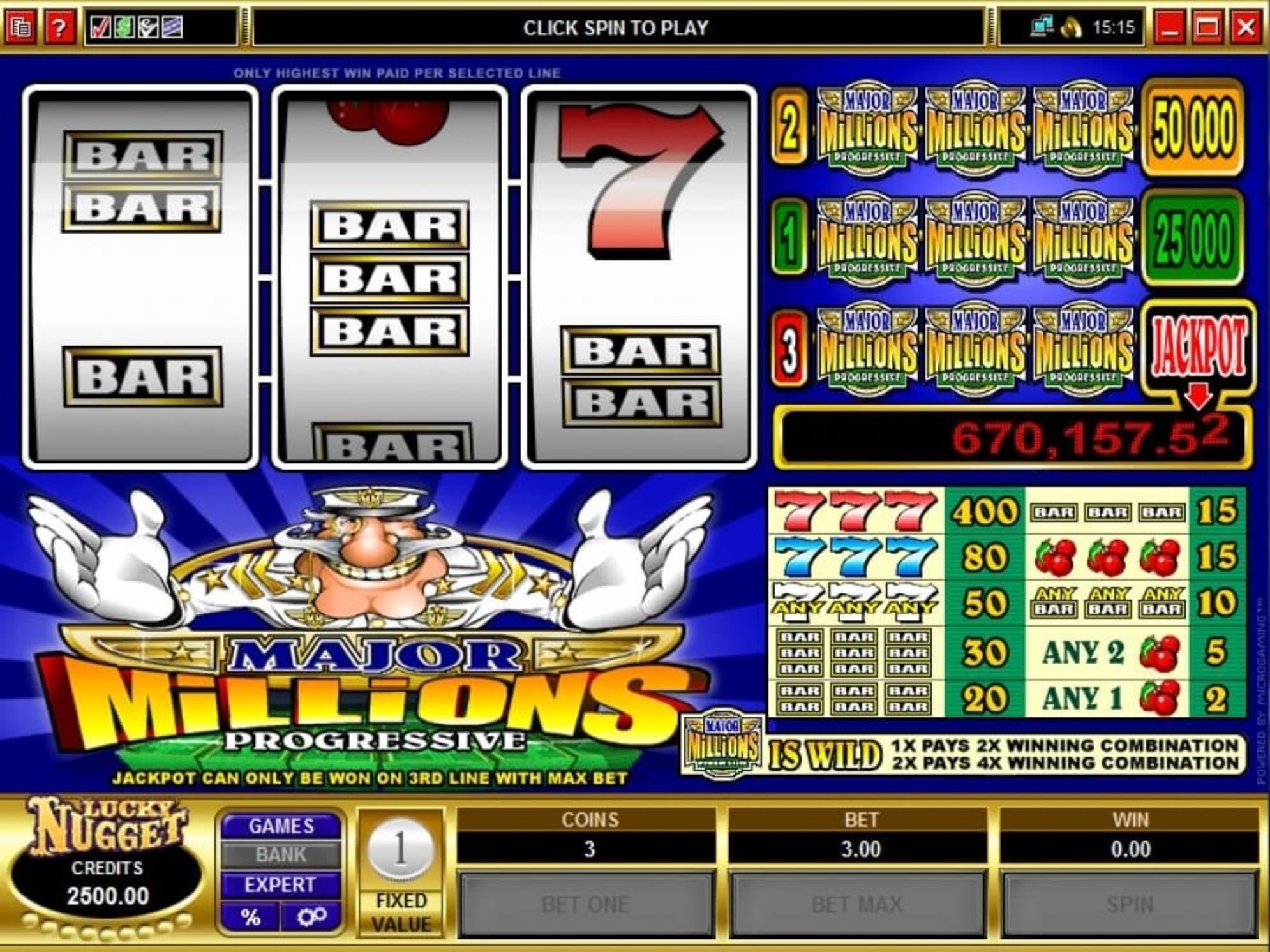 Free millions millions online play slot