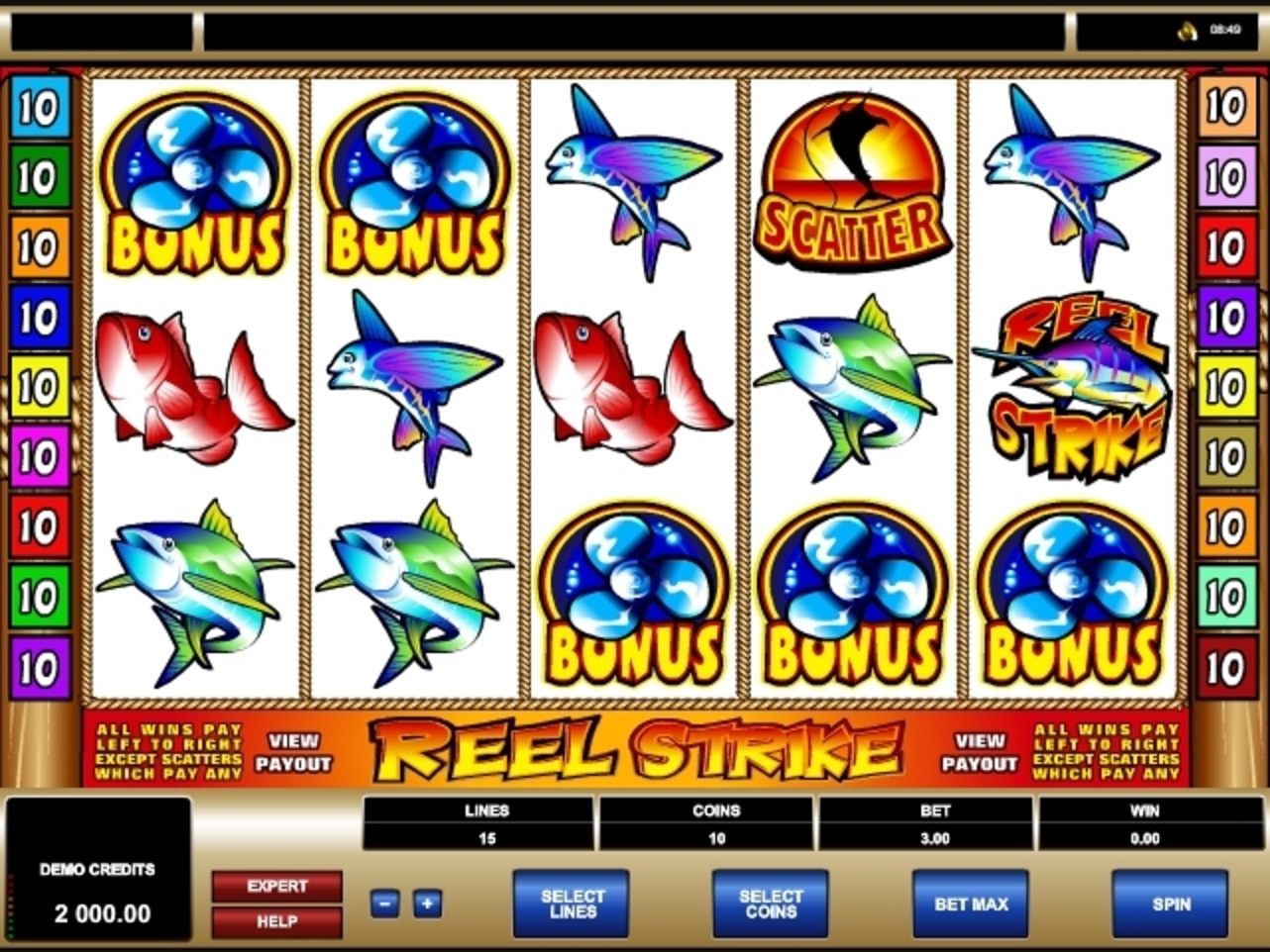 Reels in Reel Strike Slot Game by Microgaming