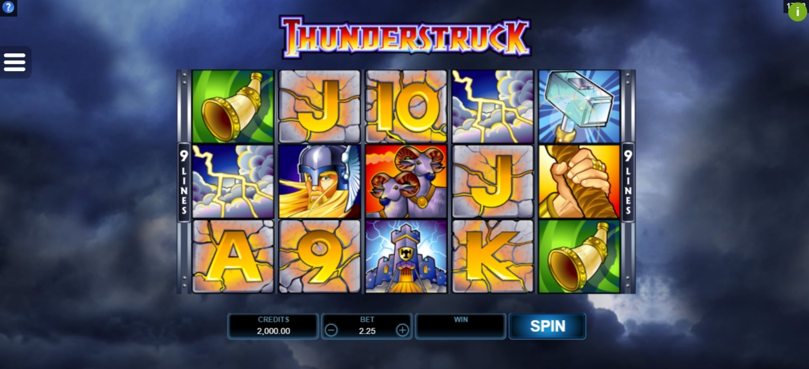 Reels in Thunderstruck Slot Game by Microgaming