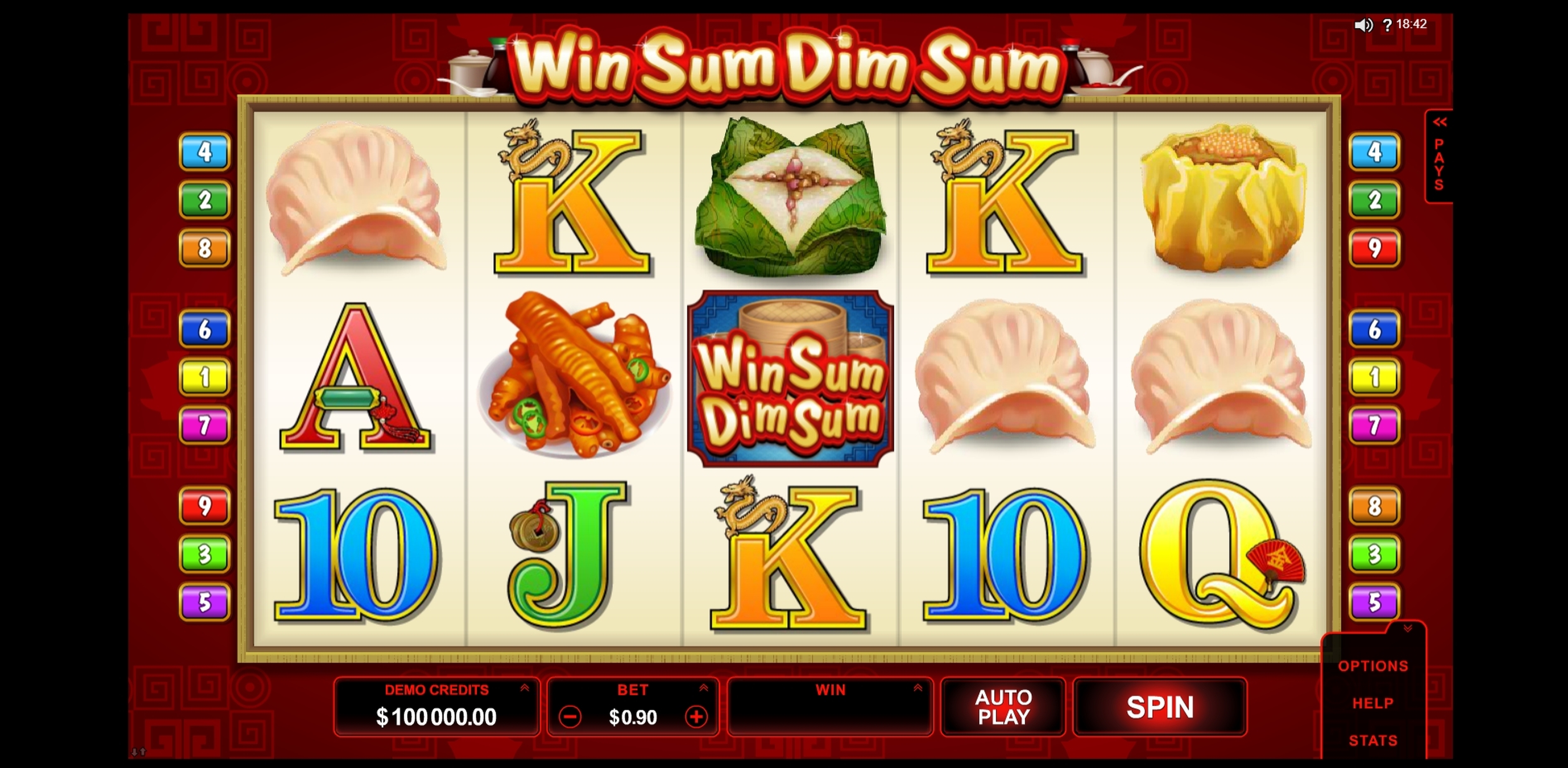 Reels in Win Sum Dim Sum Slot Game by Microgaming