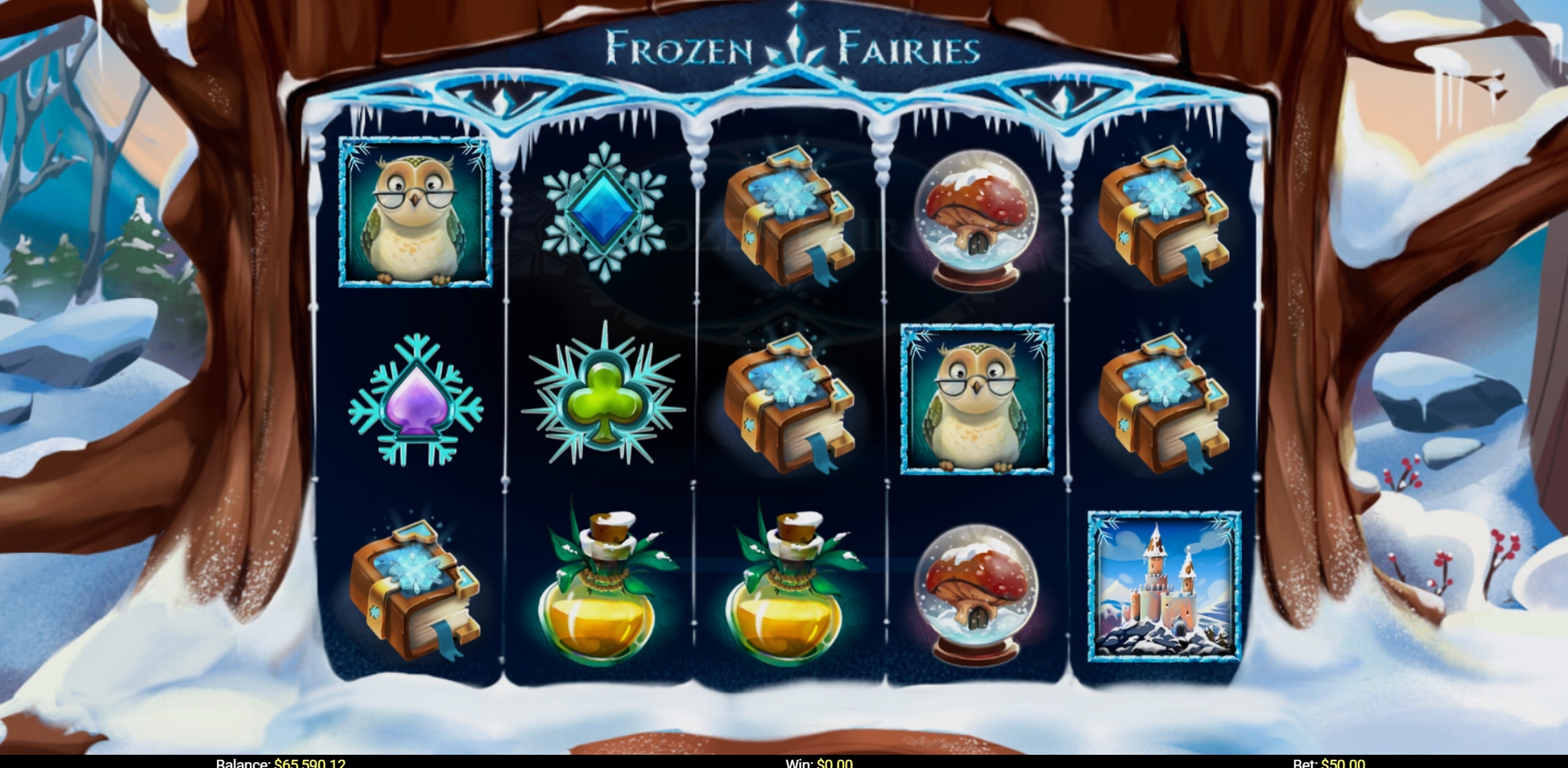 Reels in Frozen Fairies Slot Game by Mobilots