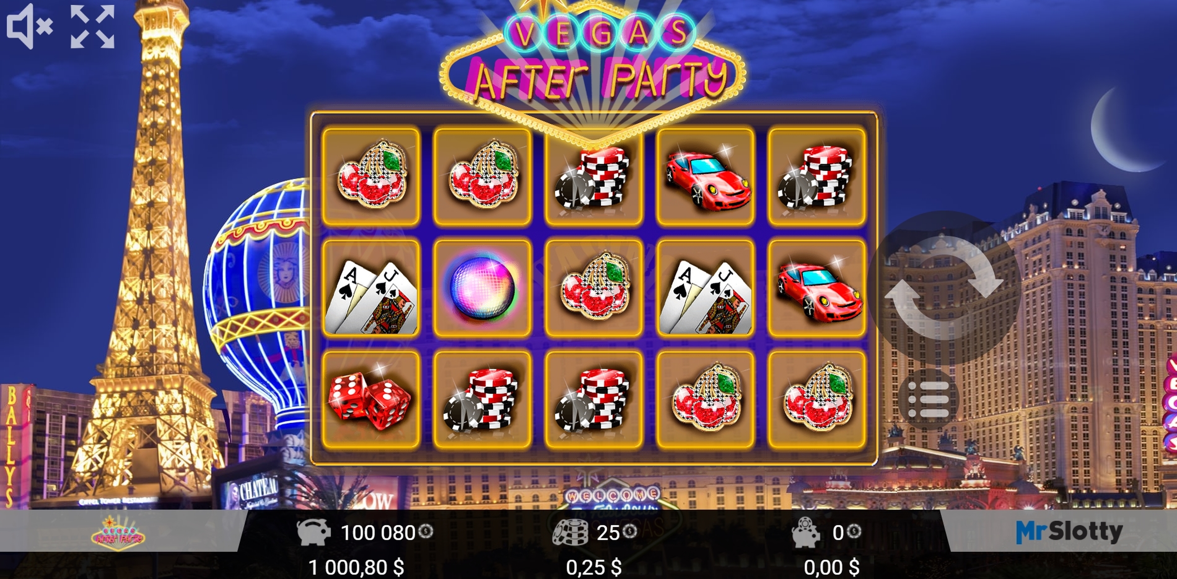 Reels in Vegas AfterParty Slot Game by Mr Slotty