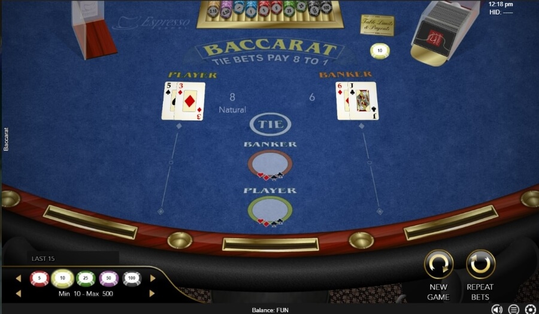 The Baccarat (MultiSlot) Online Slot Demo Game by Multislot