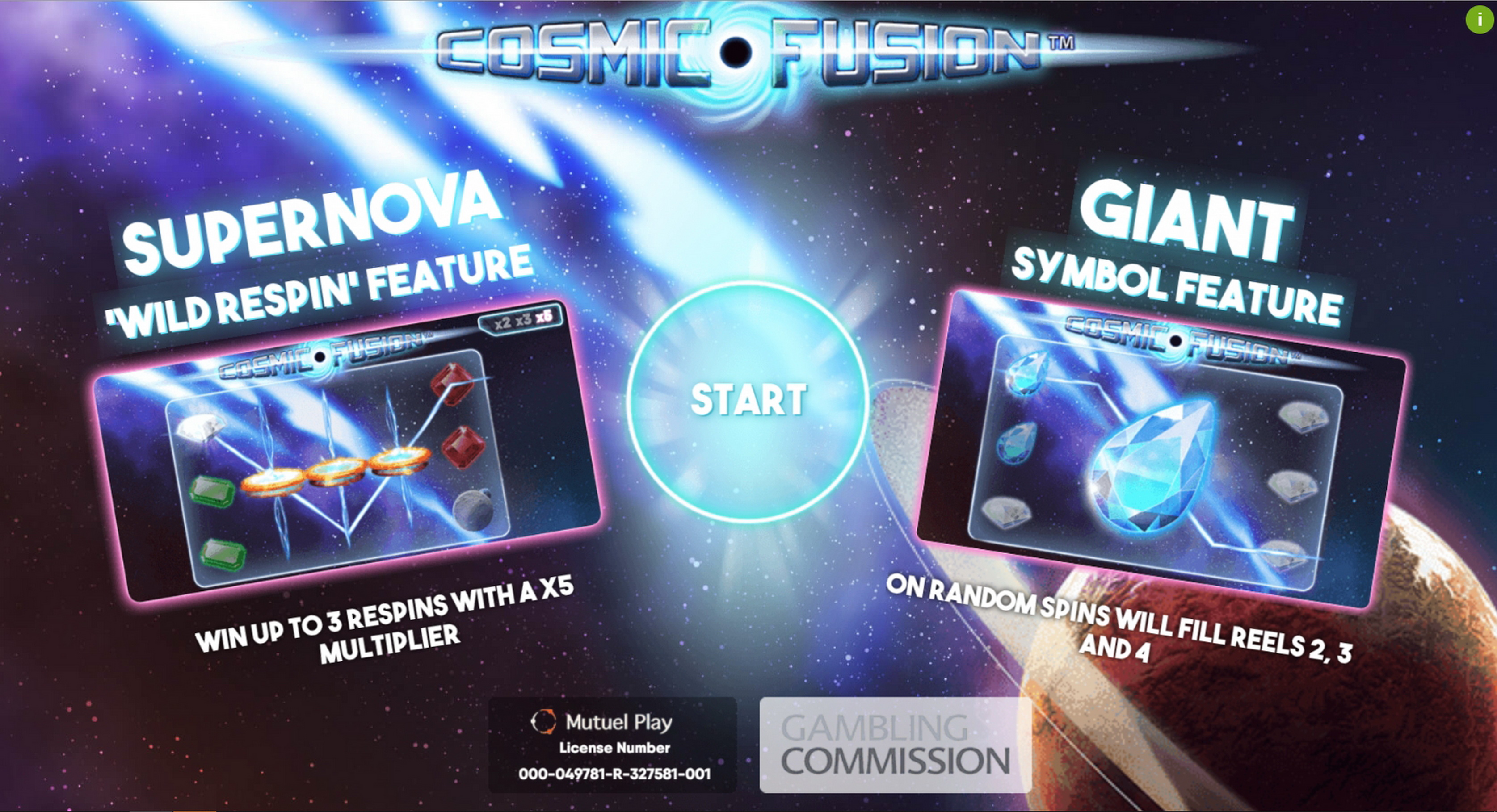Play Cosmic Fusion Free Casino Slot Game by Mutuel Play