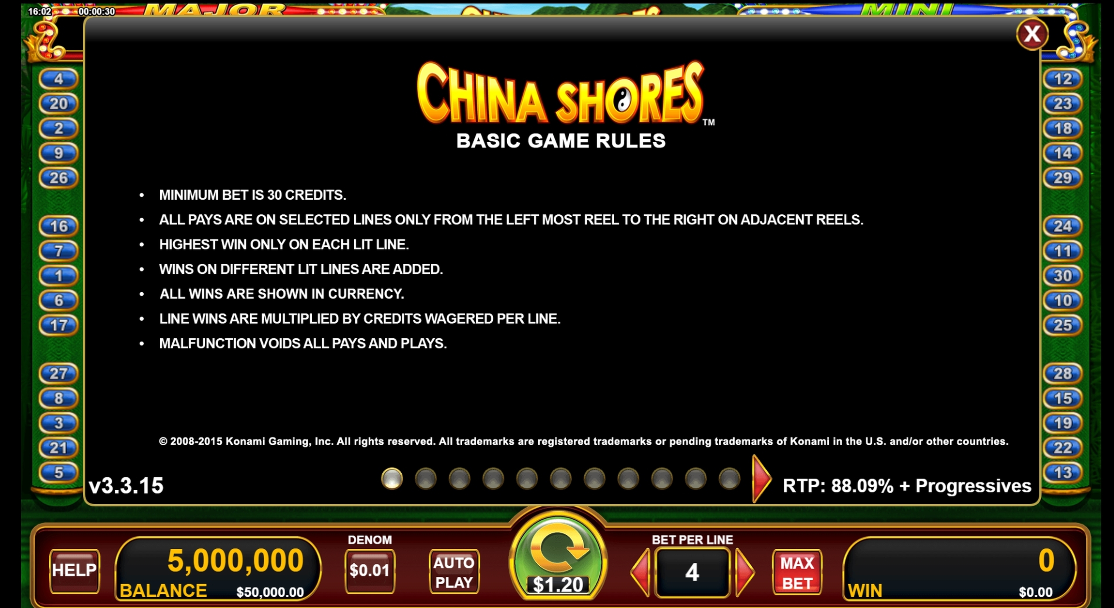 play free china shores online casino games